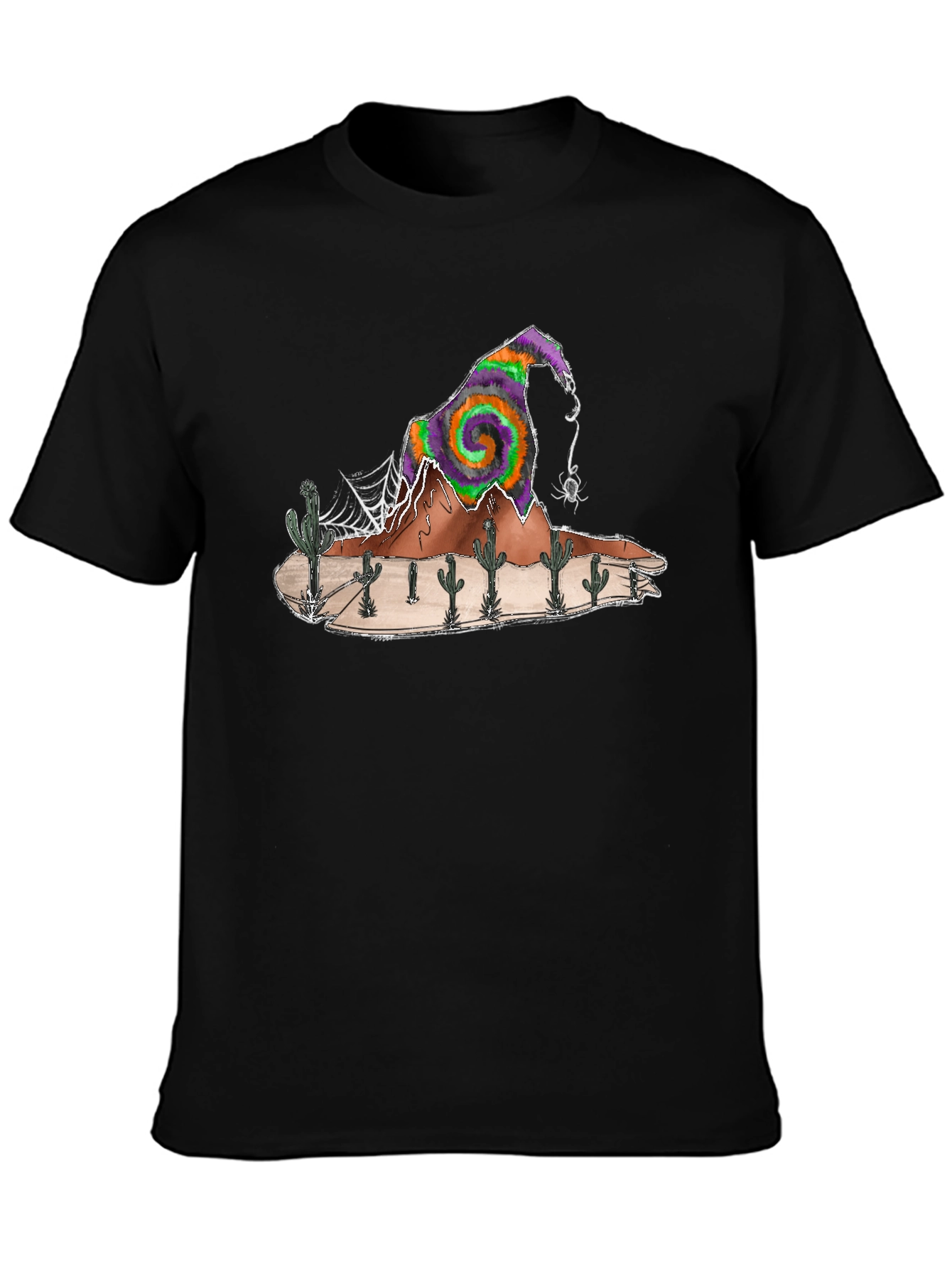 Desert Witch Hat T-Shirt - Halloween Cactus