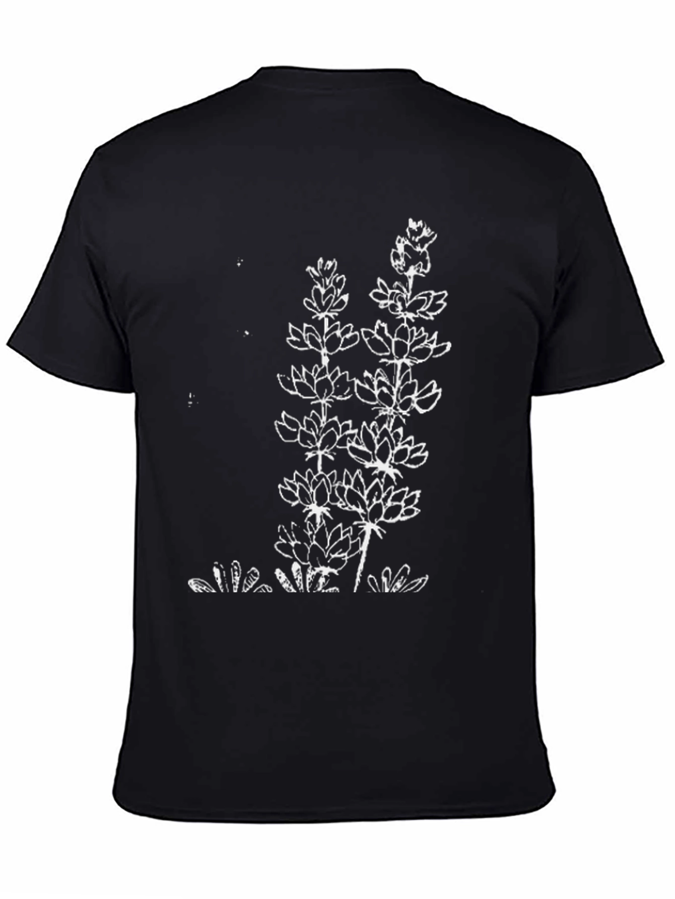 Floral Graphic Tee - Black