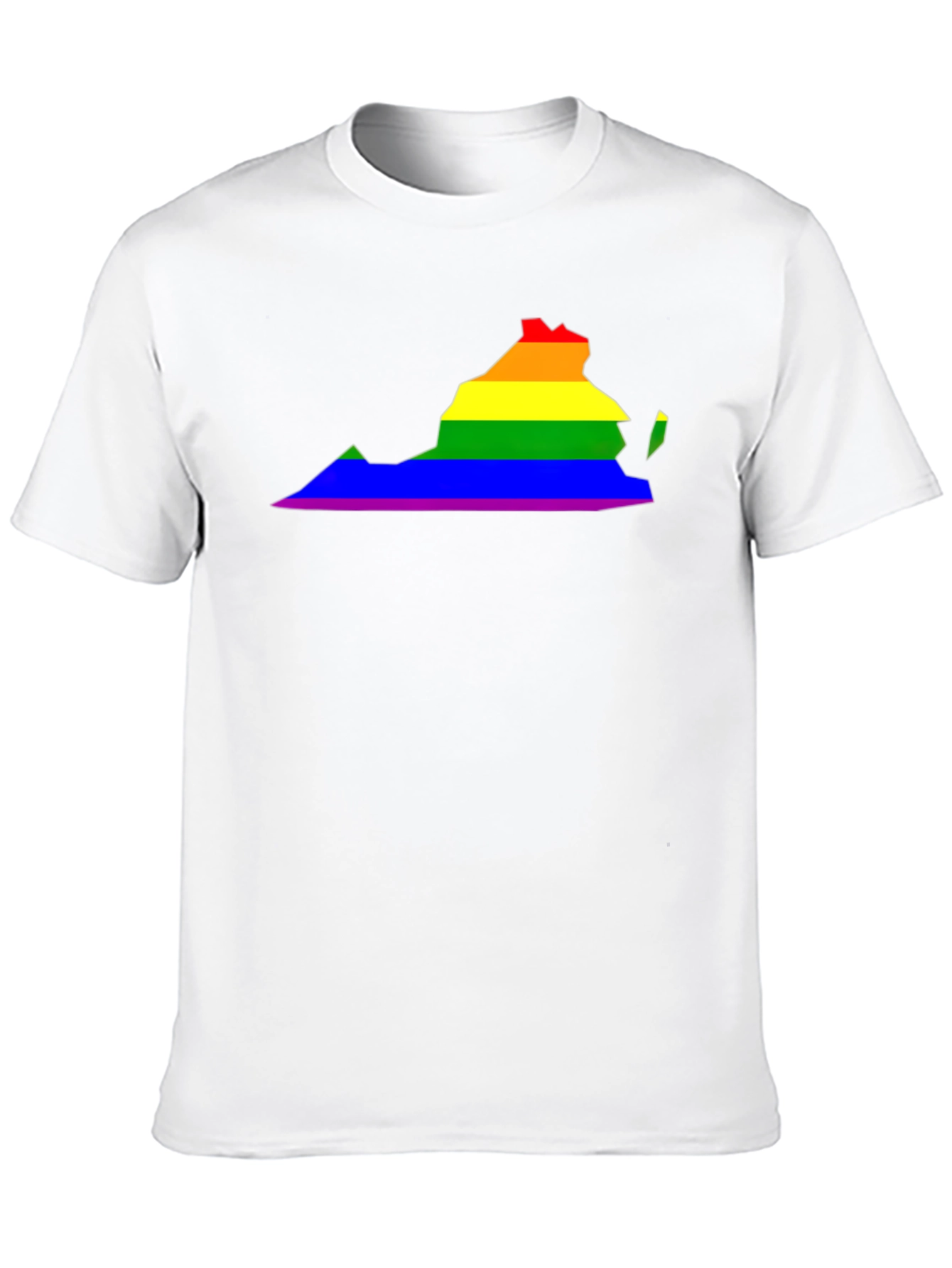 Virginia Pride LGBTQ+ Rainbow State T-Shirt