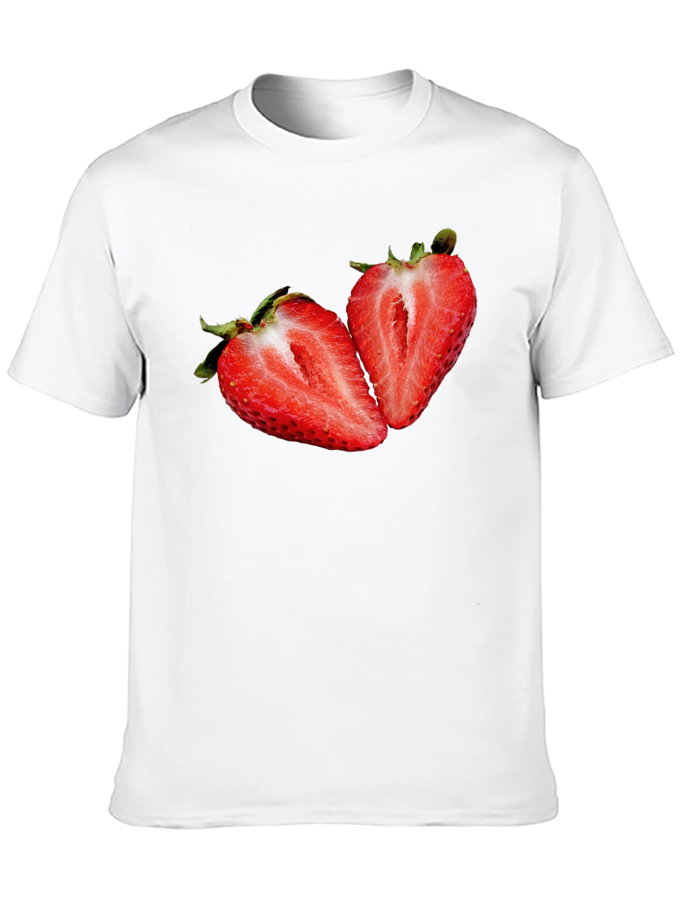 Strawberry Graphic Black T-Shirt