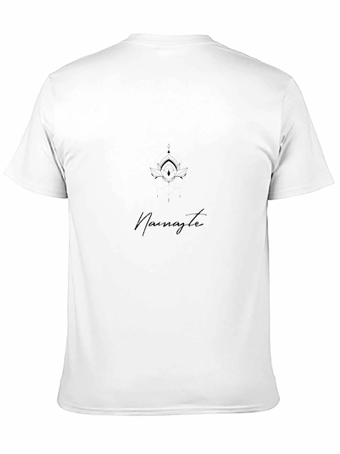 Namaste Lotus Graphic Black T-Shirt