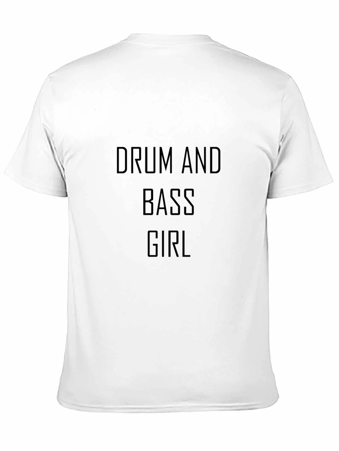 Drum and Bass Girl Black T-Shirt