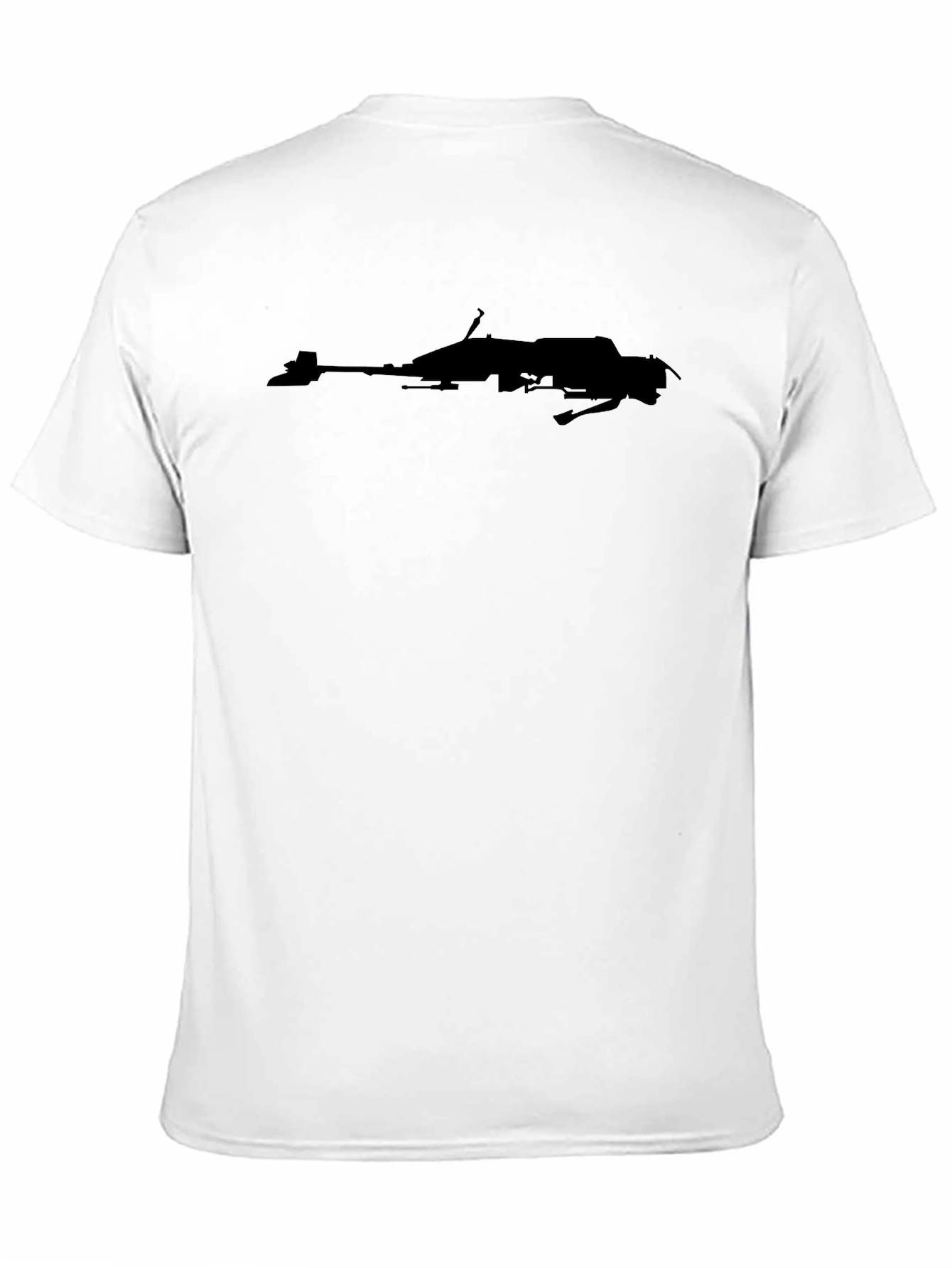 Silhouette Spacecraft Black T-Shirt