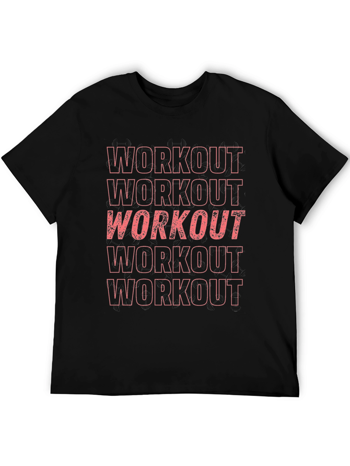 Workout Graphic Tee - Mens Fitness Shirt