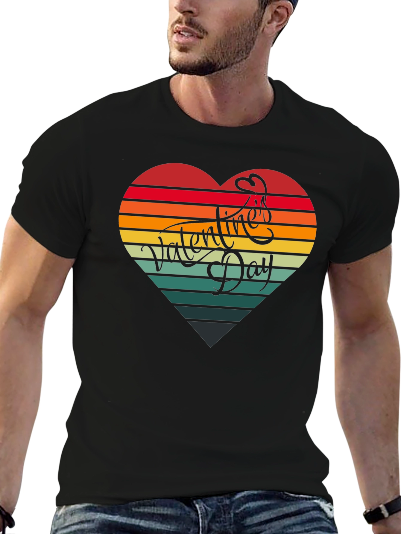 Valentines Day Heart Graphic Tee