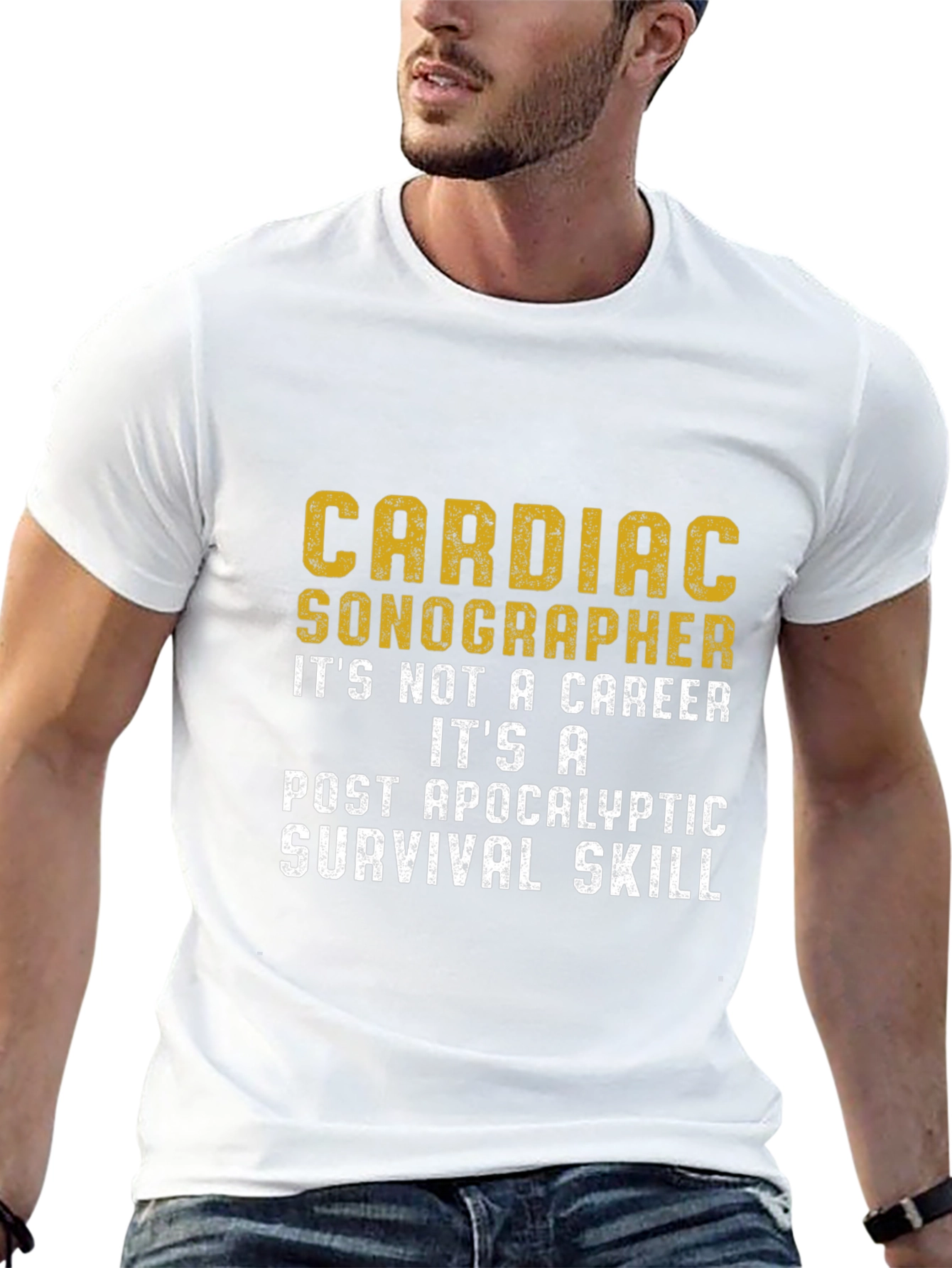 Cardiac Sonographer Post-Apocalyptic Skill T-Shirt