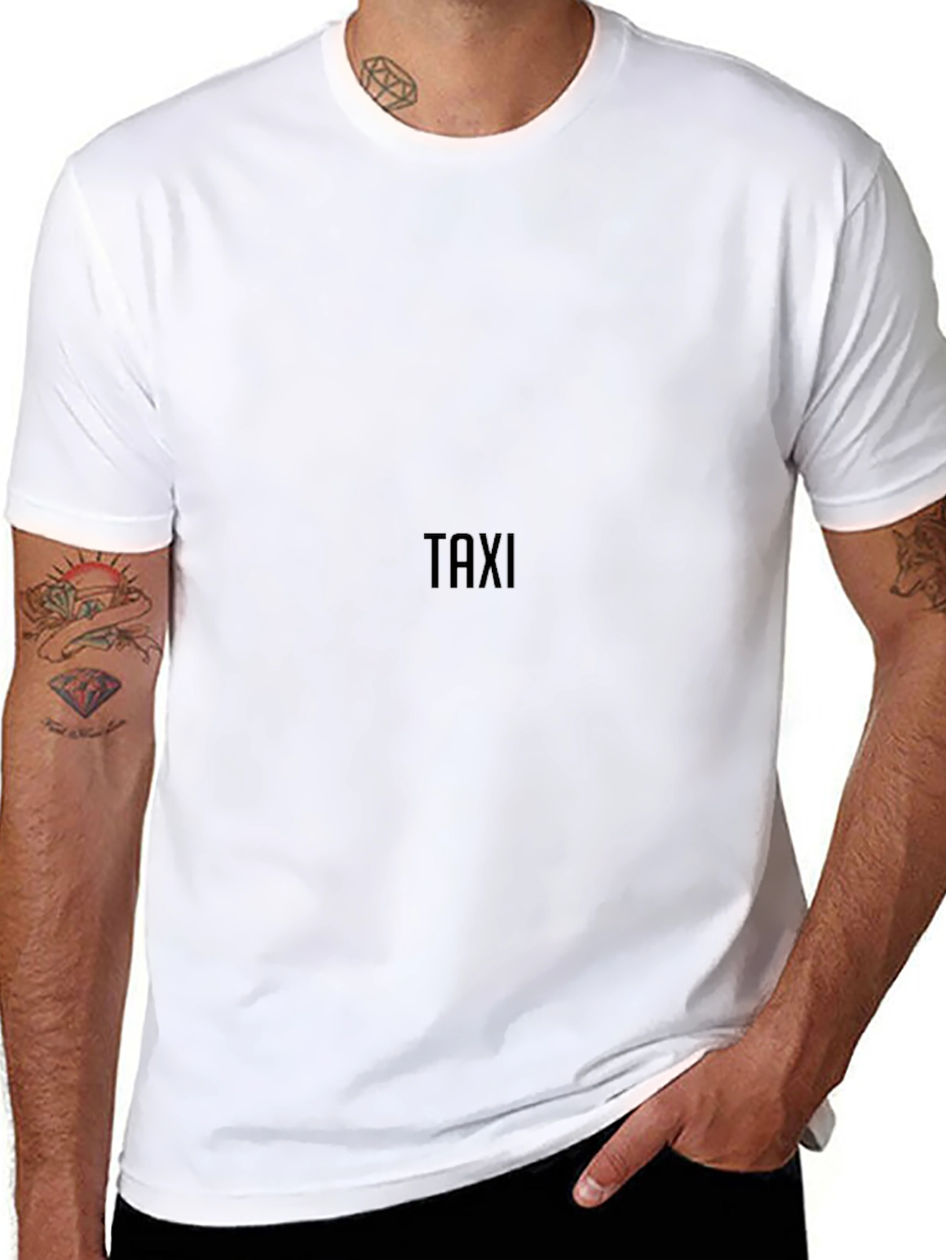Classic Black TAXI Graphic T-Shirt