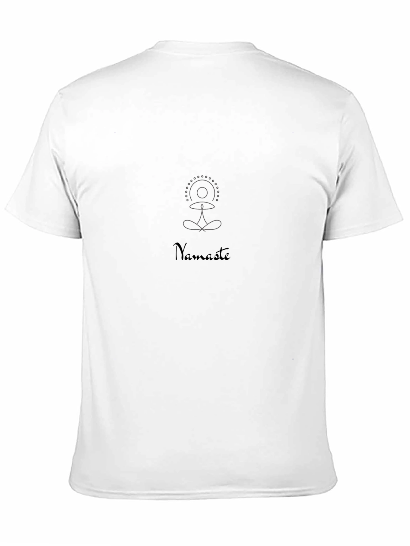 Namaste Yoga Black T-Shirt for Men
