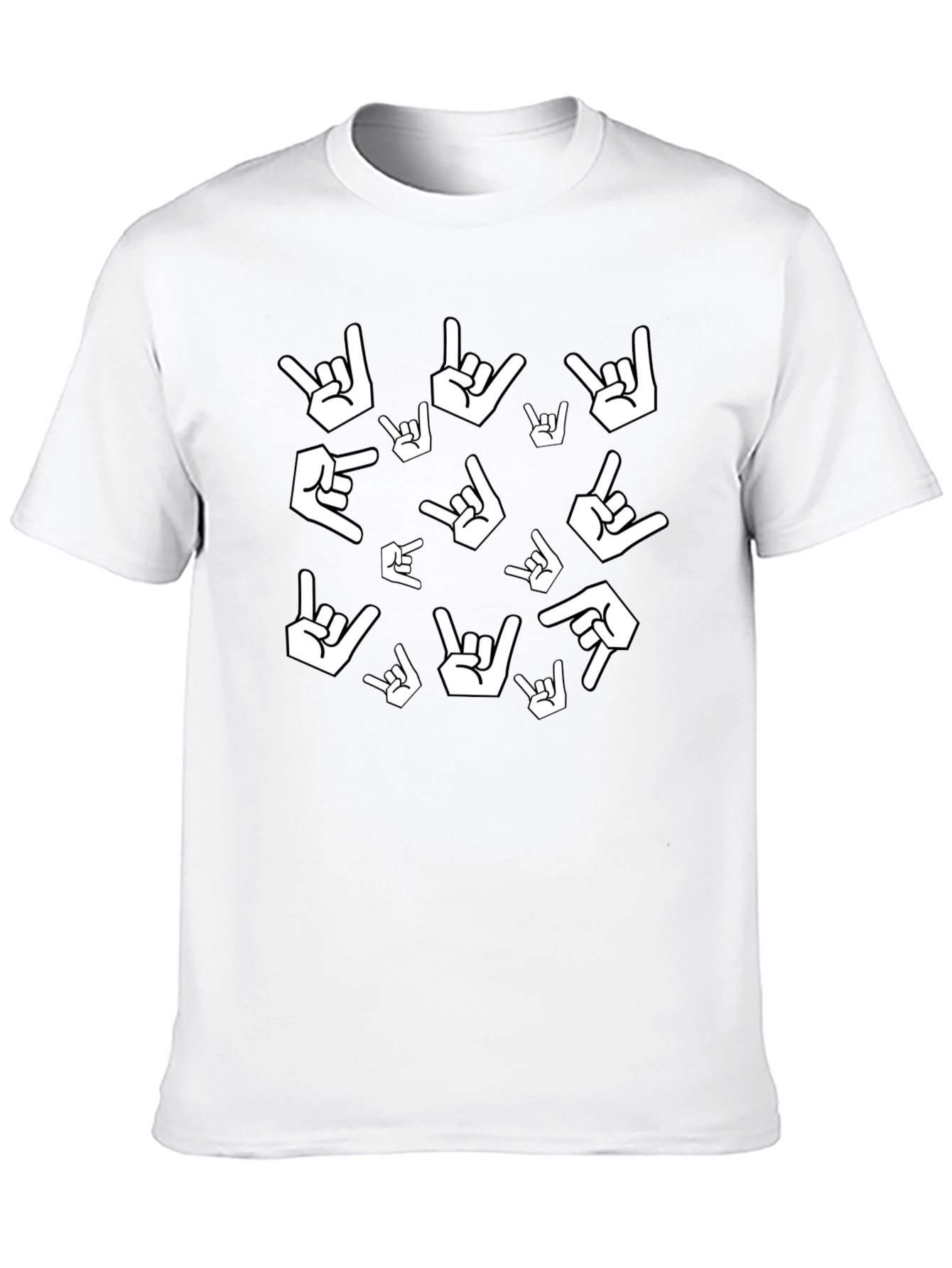 Rock On Gesture Print Tee