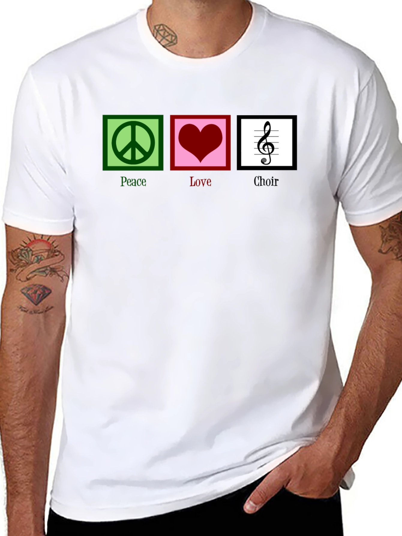 Peace Love Choir Graphic T-Shirt