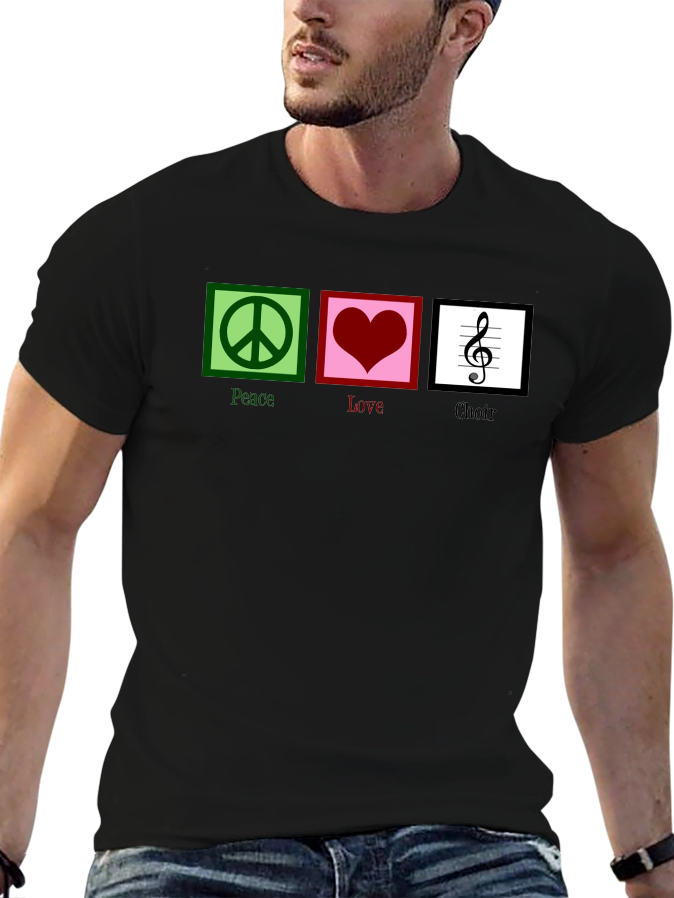 Peace Love Choir Graphic T-Shirt