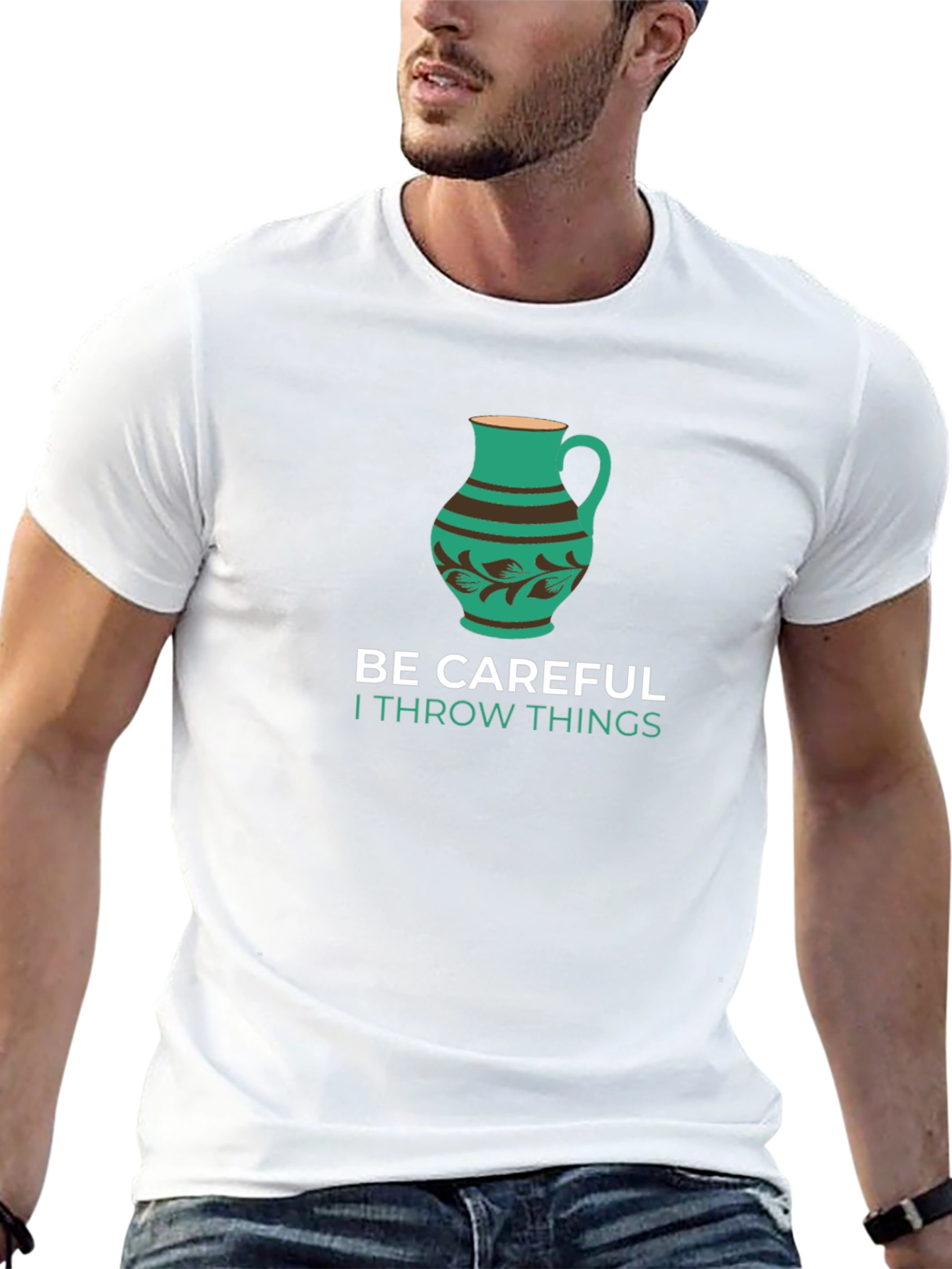 Funny Pottery T-Shirt - Be Careful I Throw Things
