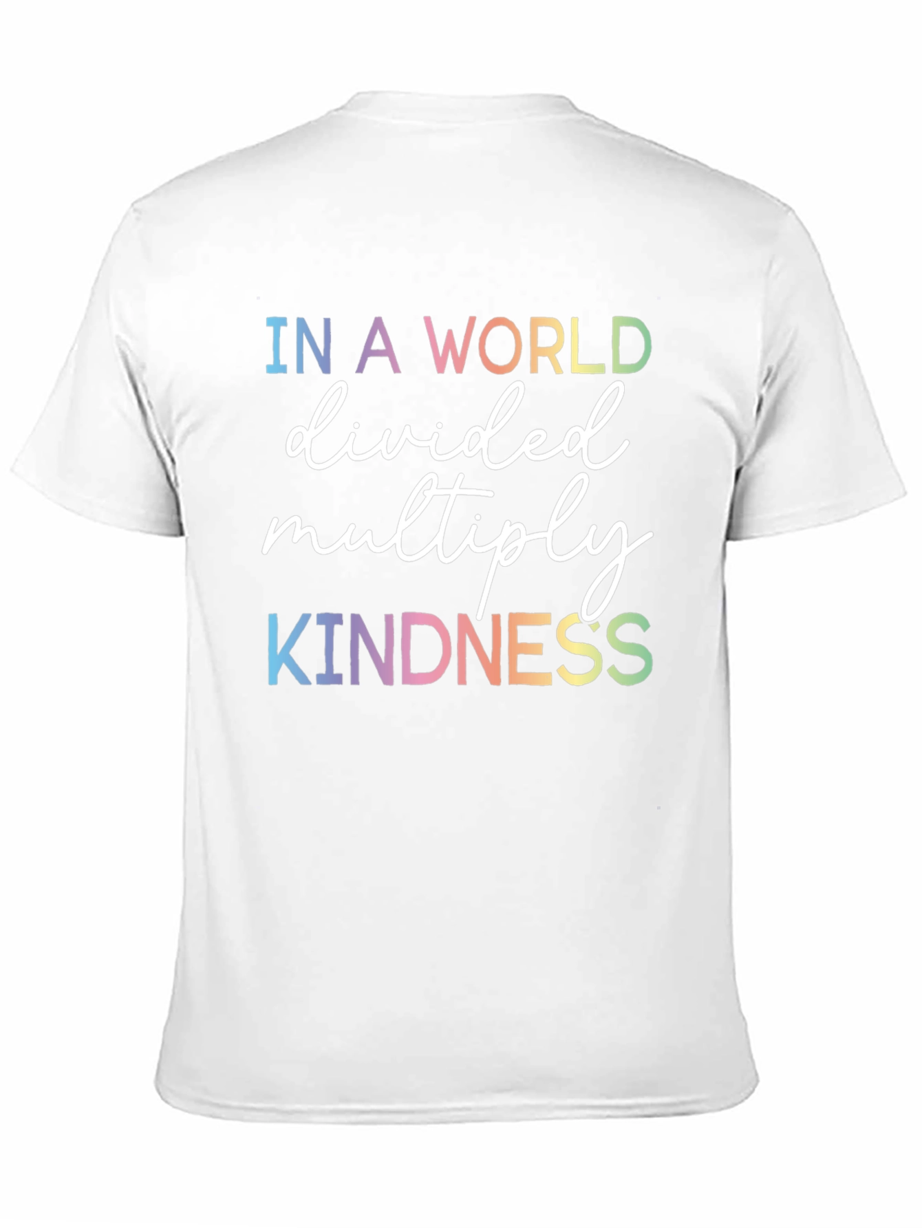 Kindness Graphic Tee - Rainbow Text