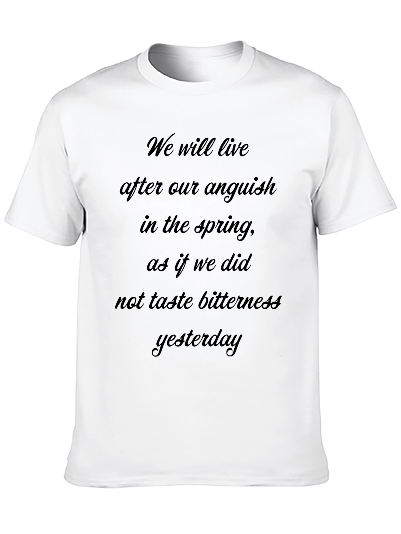Anguish Spring T-Shirt - Poetic Comfort