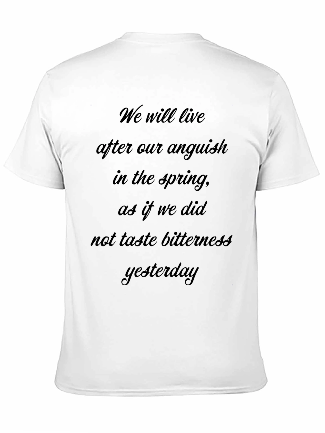 Anguish Spring T-Shirt - Poetic Comfort