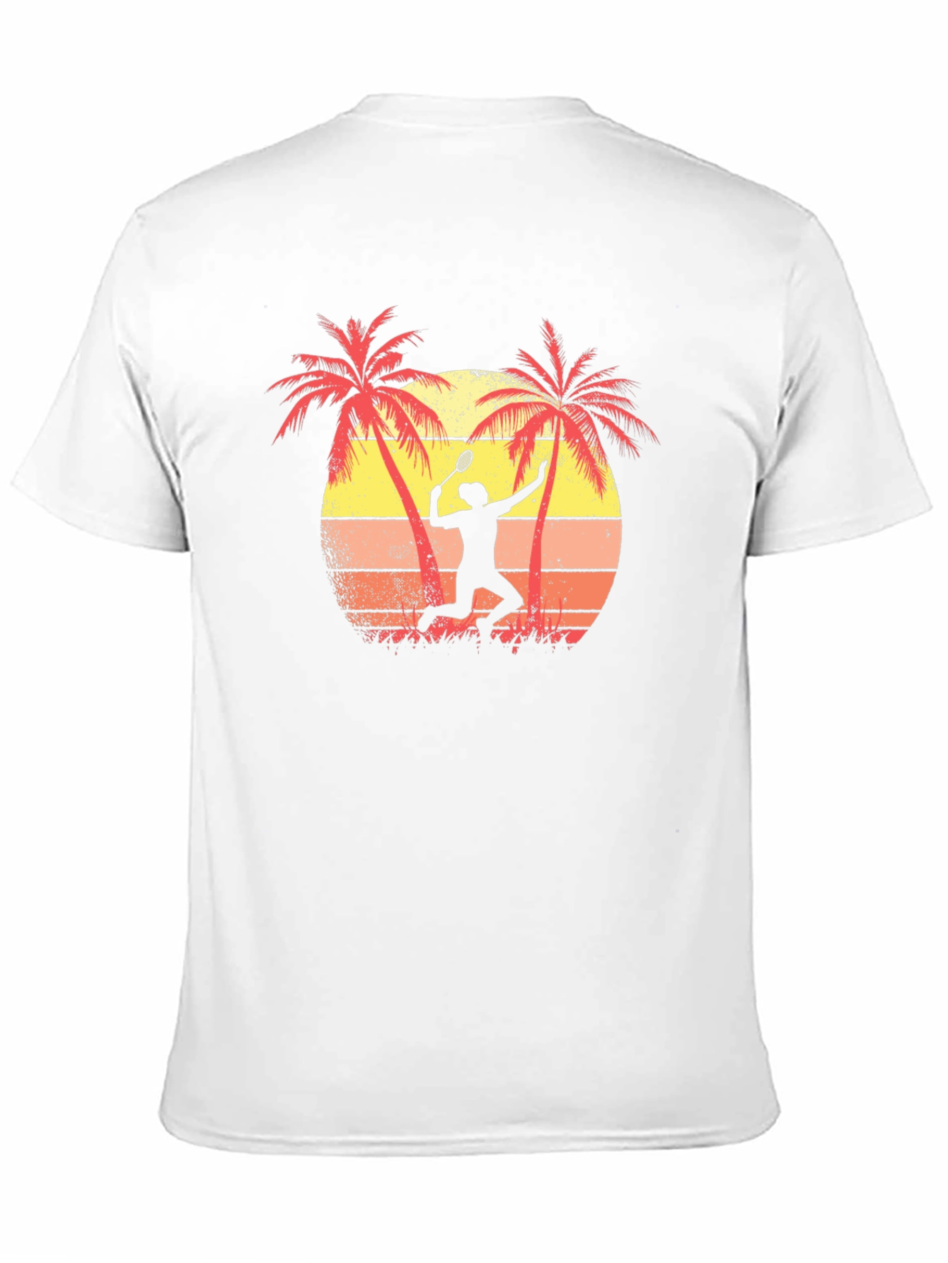 Tropical Tennis Player Graphic Tee