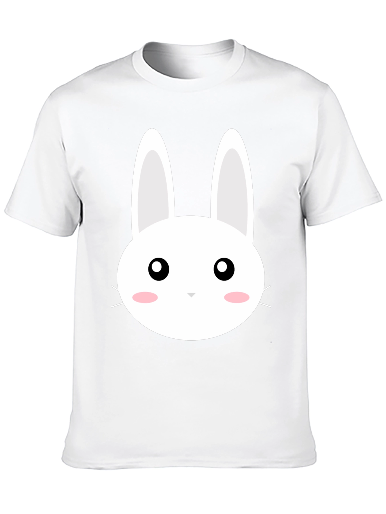 Cute Bunny Graphic Black T-Shirt