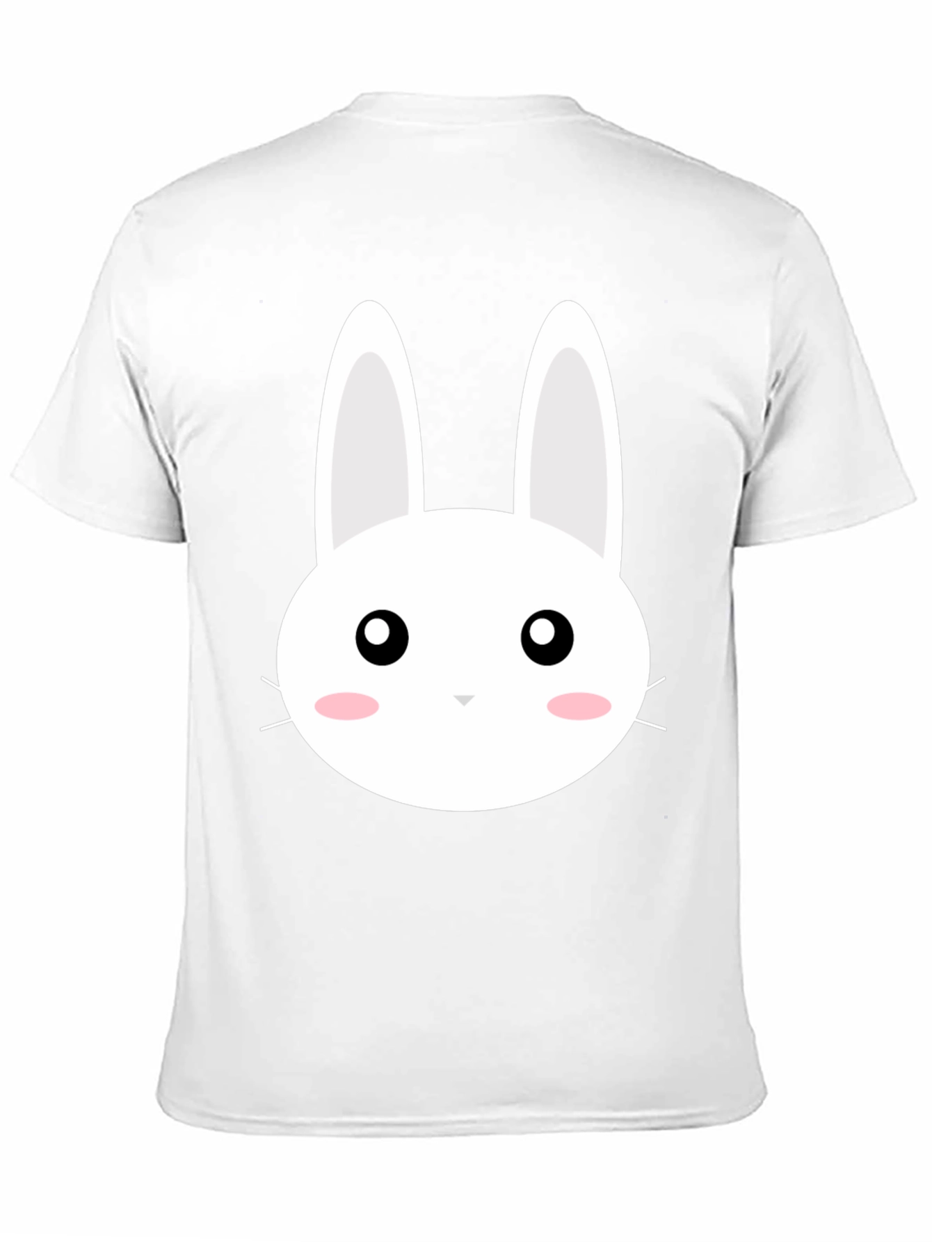 Cute Bunny Graphic Black T-Shirt