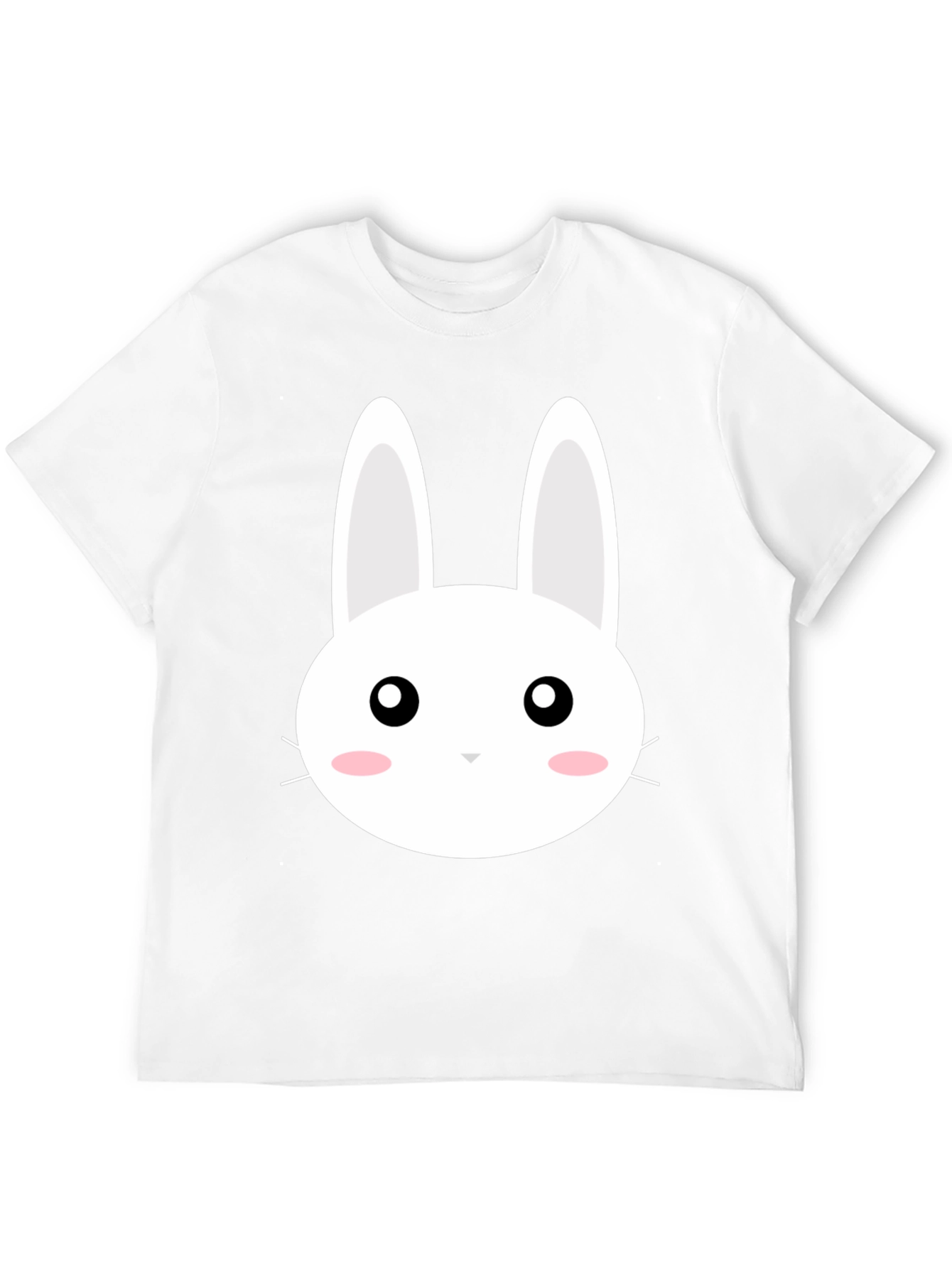 Cute Bunny Graphic Black T-Shirt