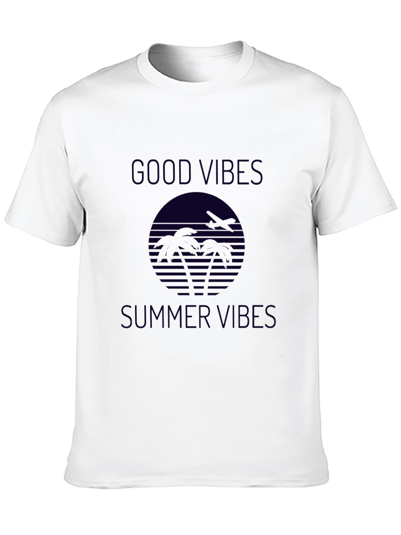 Good Vibes Summer Graphic Tee - Black