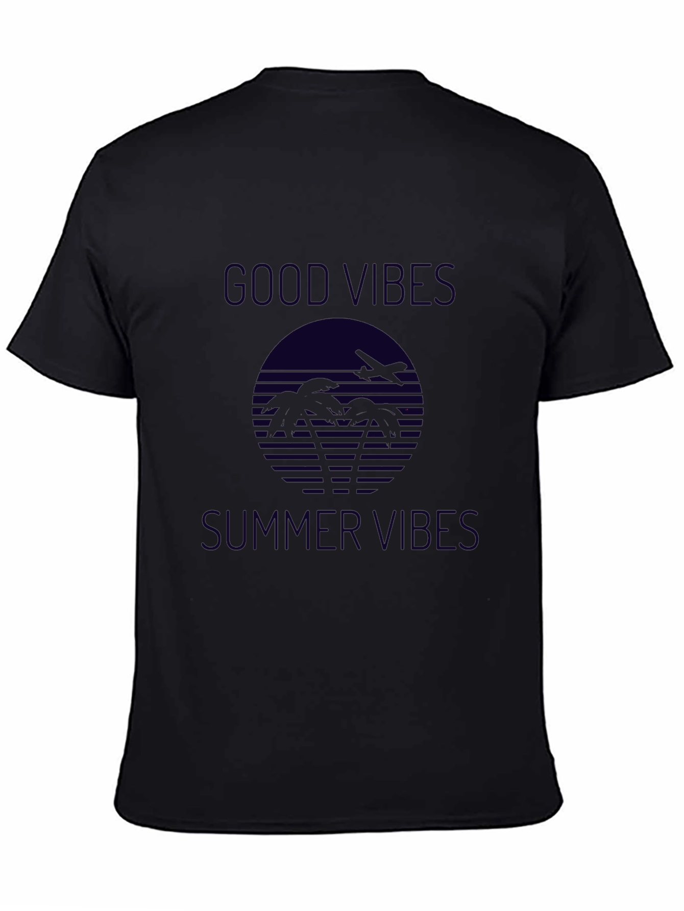 Good Vibes Summer Graphic Tee - Black