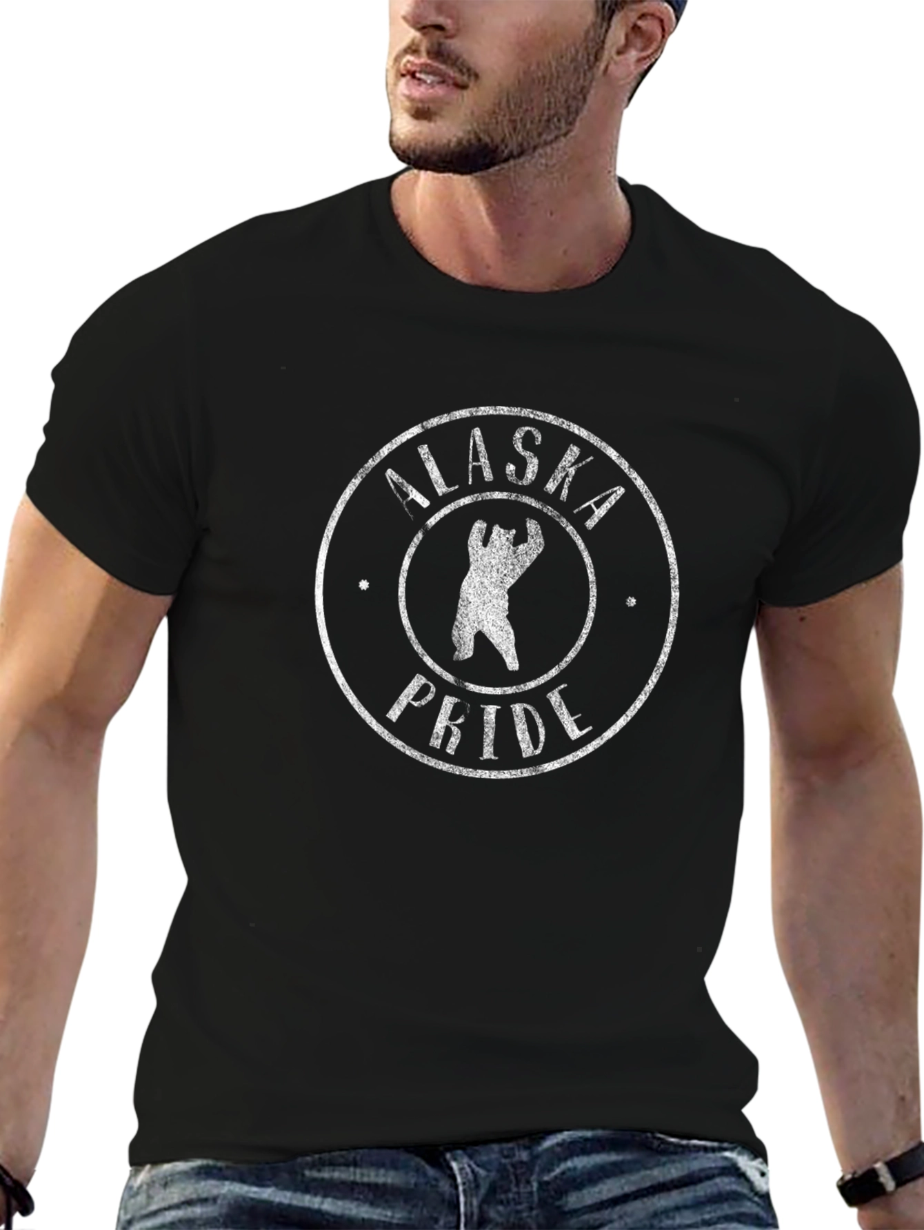 Alaska Pride Bear Graphic T-Shirt