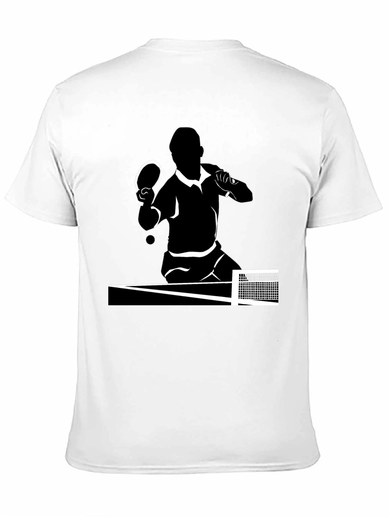 Table Tennis Player Graphic Tee - Black