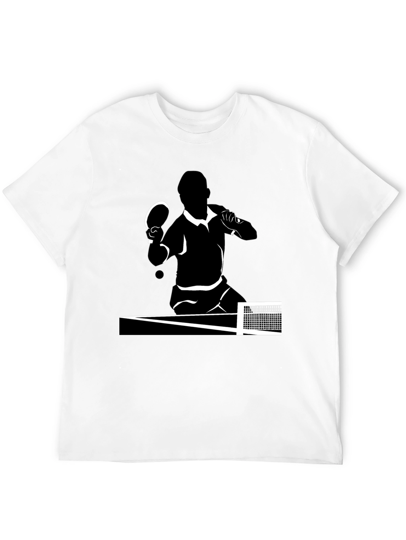 Table Tennis Player Graphic Tee - Black