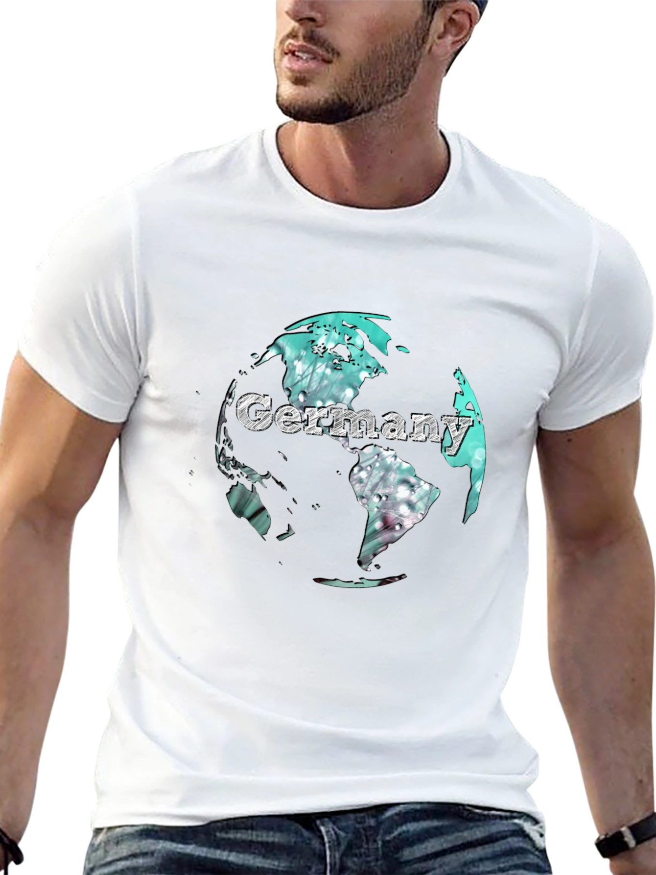 Germany Globe Graphic Print T-Shirt