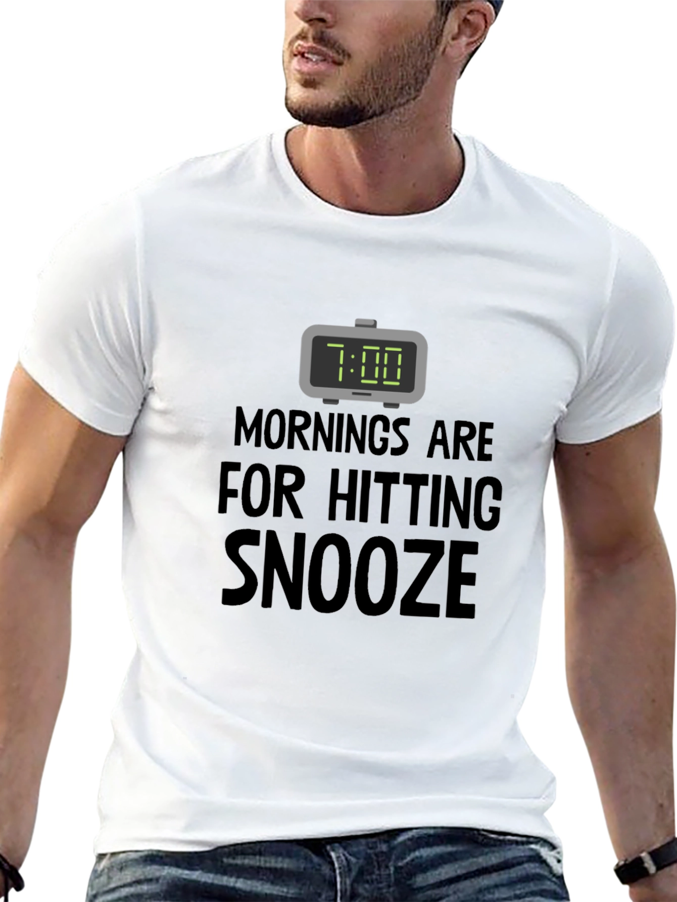 Funny Snooze T-Shirt: Morning Humor Tee