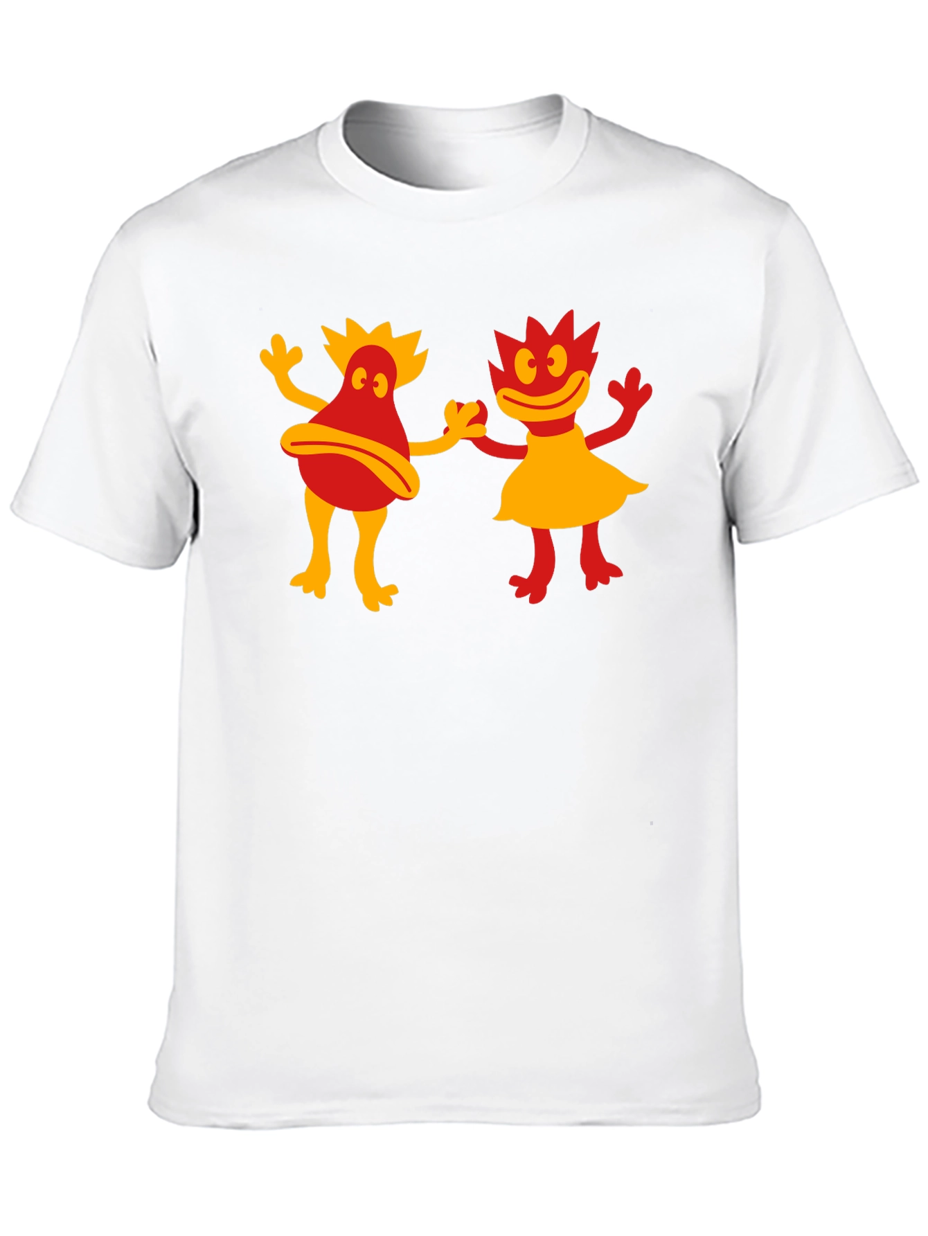 Retro Cartoon Creature Black T-Shirt