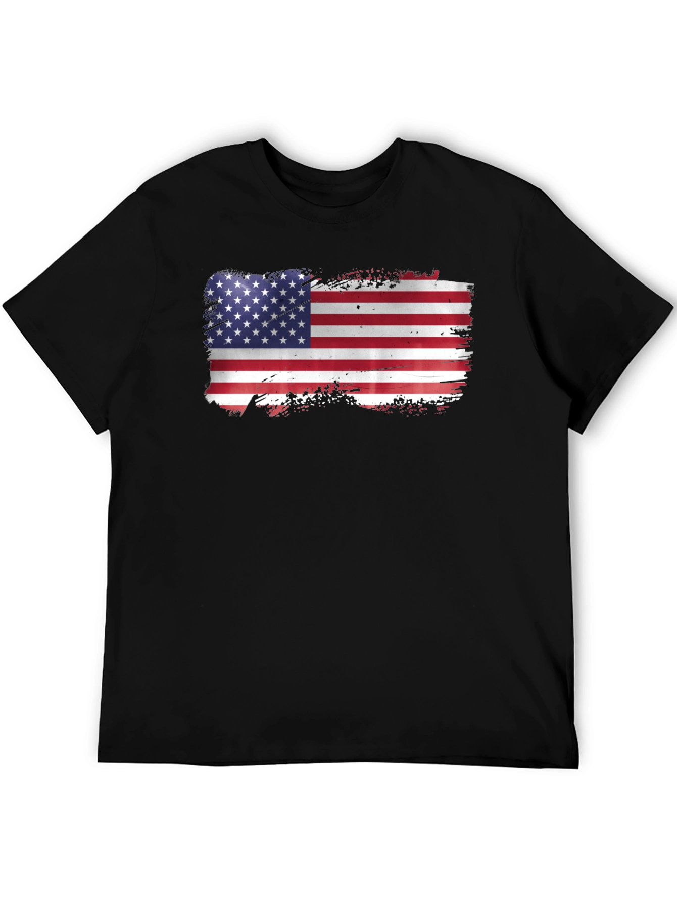 American Flag Graphic T-Shirt - Black