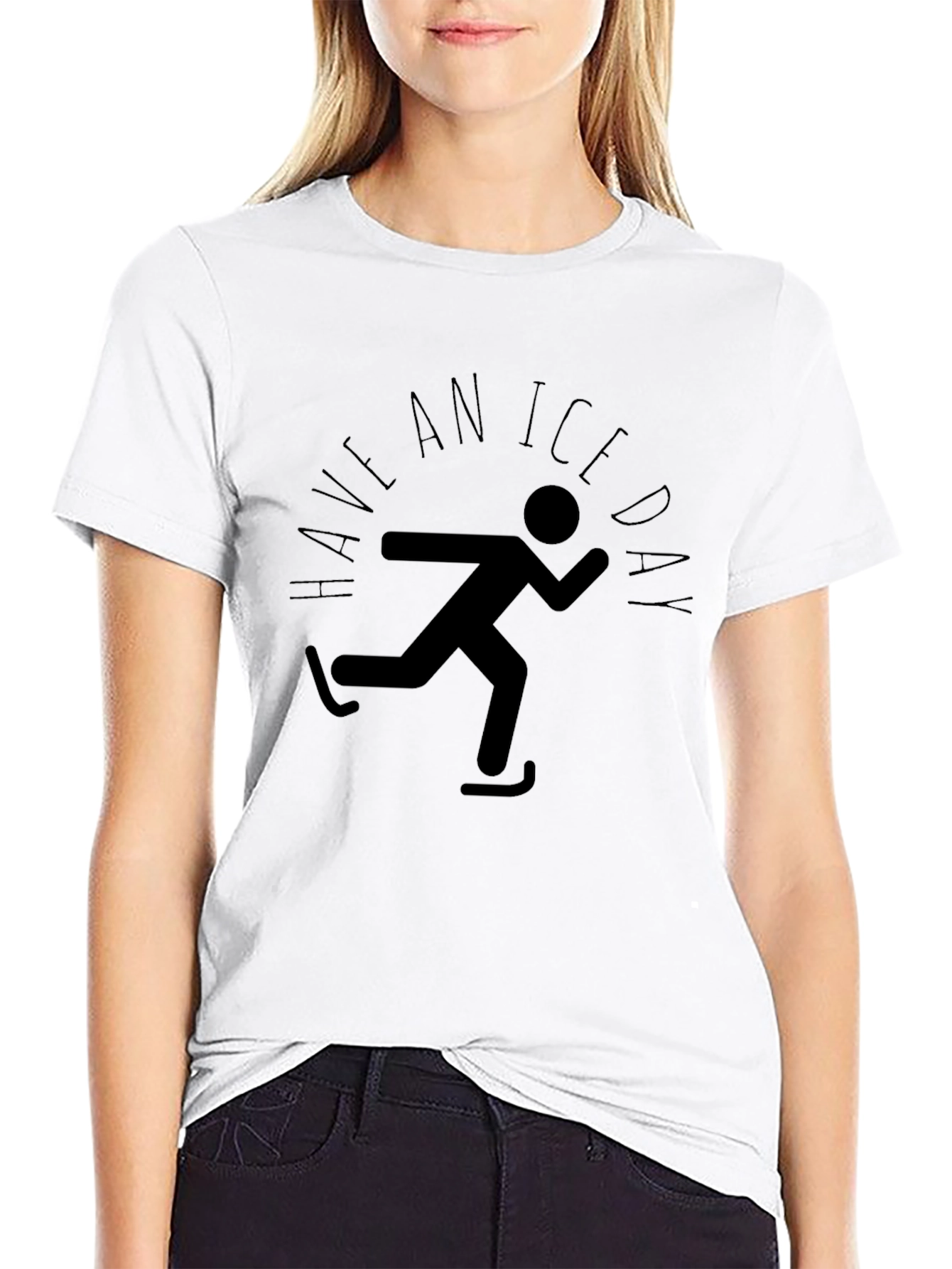 Ice Day Skater Graphic Tee - Black