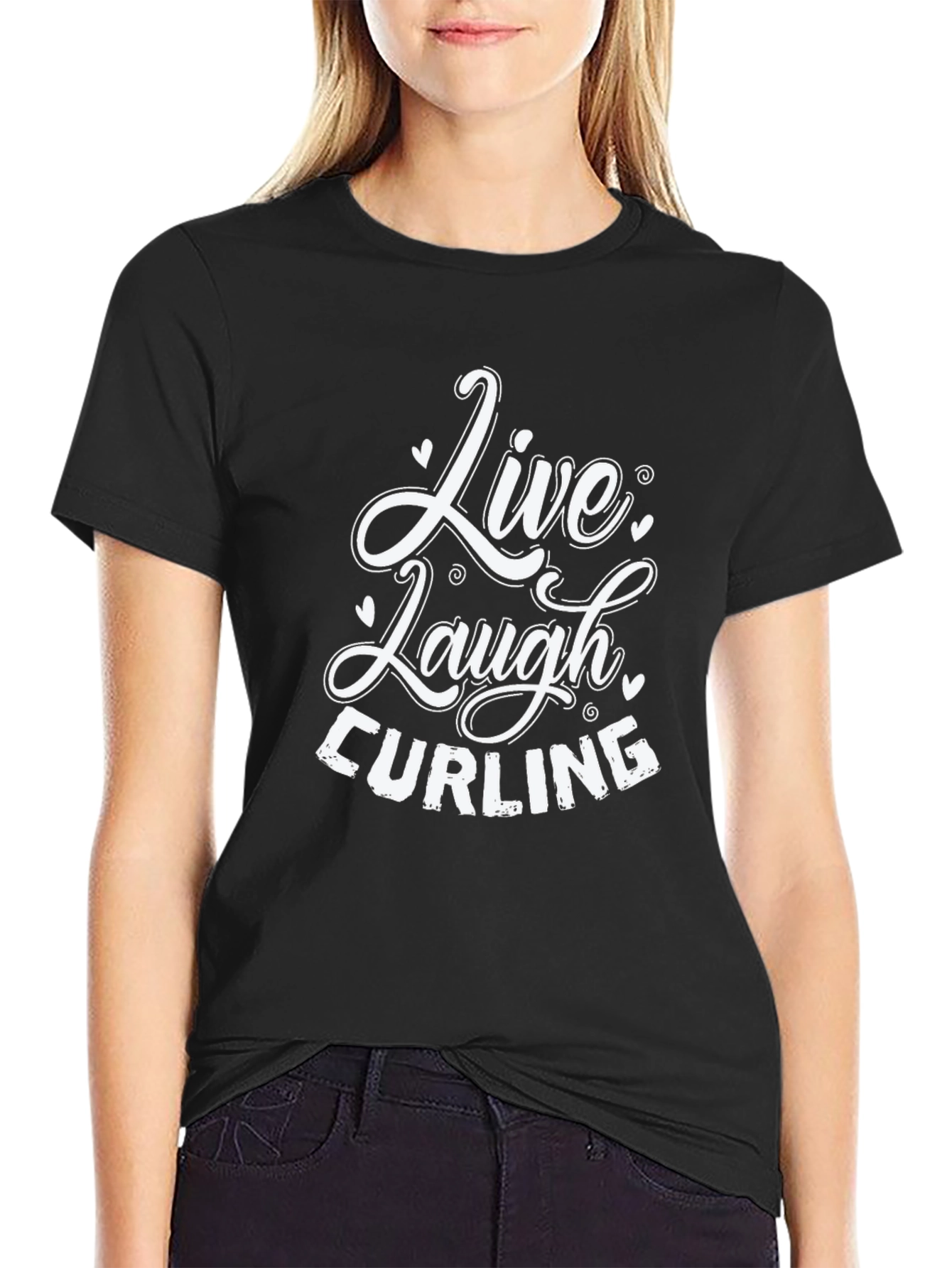 Live Laugh Curling T-Shirt