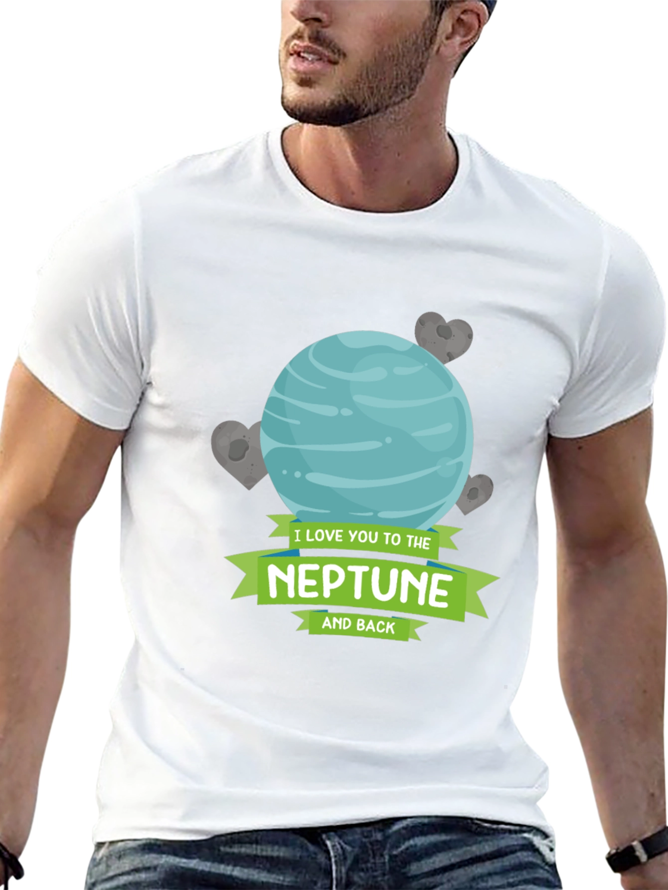Neptune Love T-Shirt - Space Romance Tee