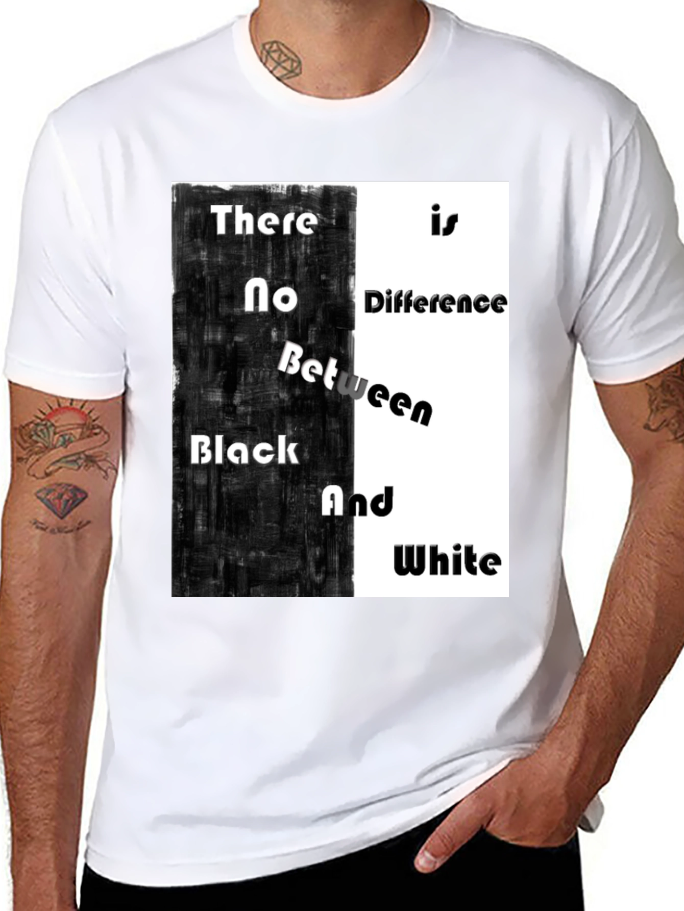 Black & White T-Shirt: Equality Design