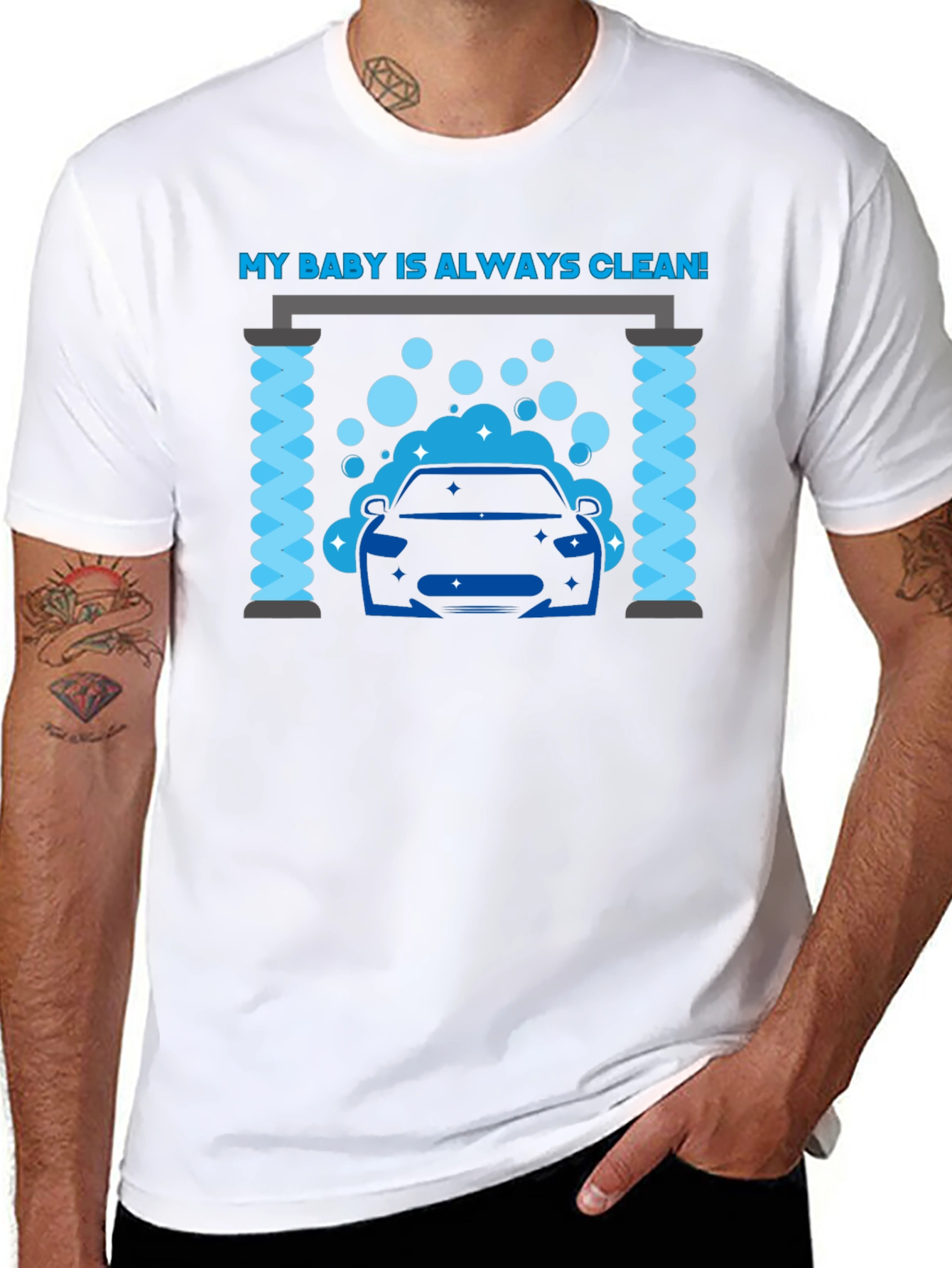 My Baby Is Always Clean! Car Wash Graphic Tee