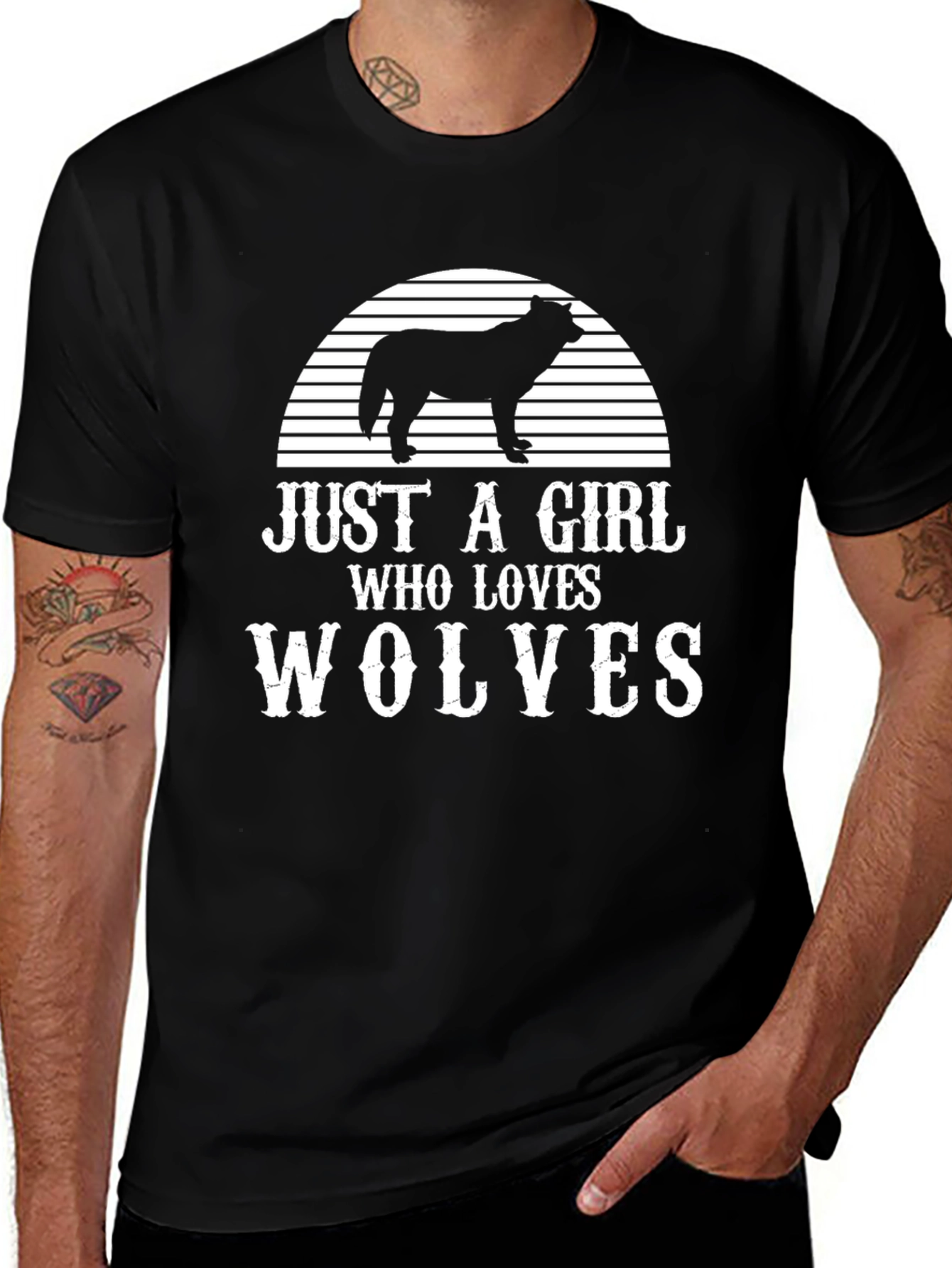 Just A Girl Who Loves Wolves T-Shirt