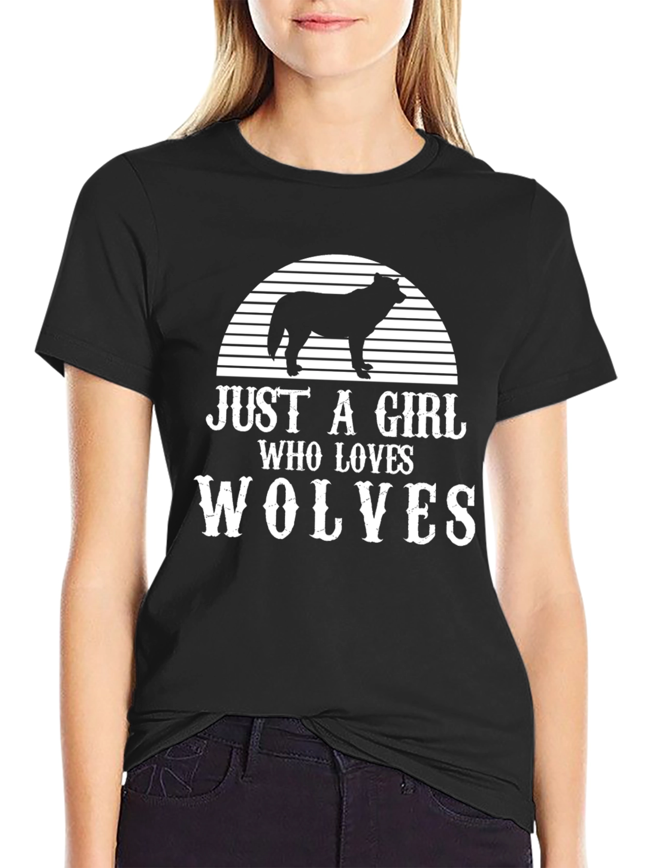 Just A Girl Who Loves Wolves T-Shirt