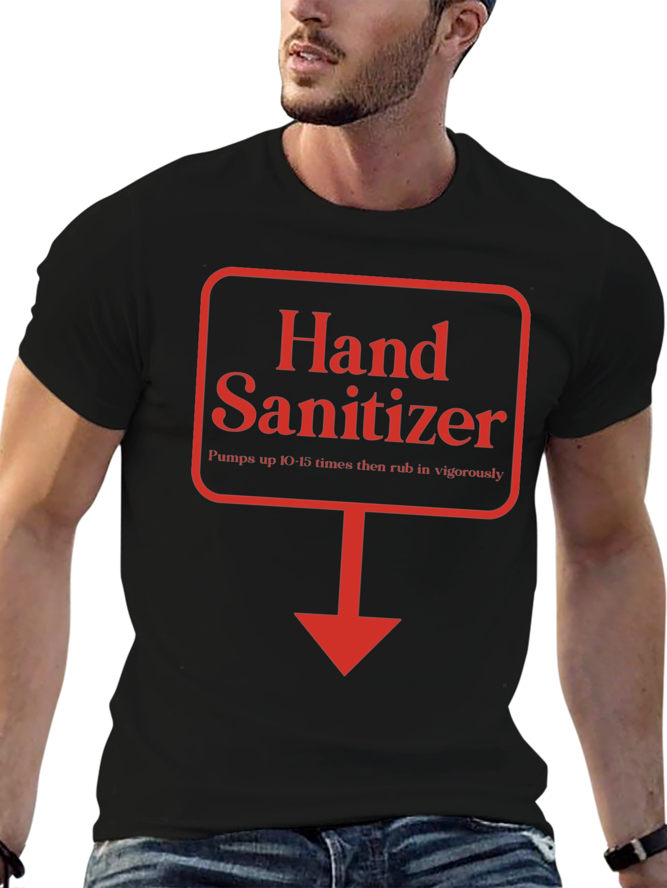 Hand Sanitizer Funny Directions T-Shirt