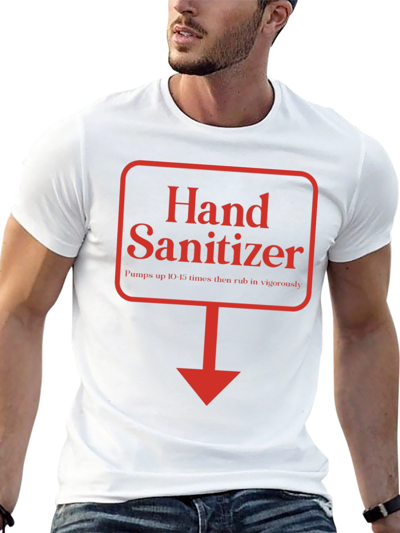 Hand Sanitizer Funny Directions T-Shirt