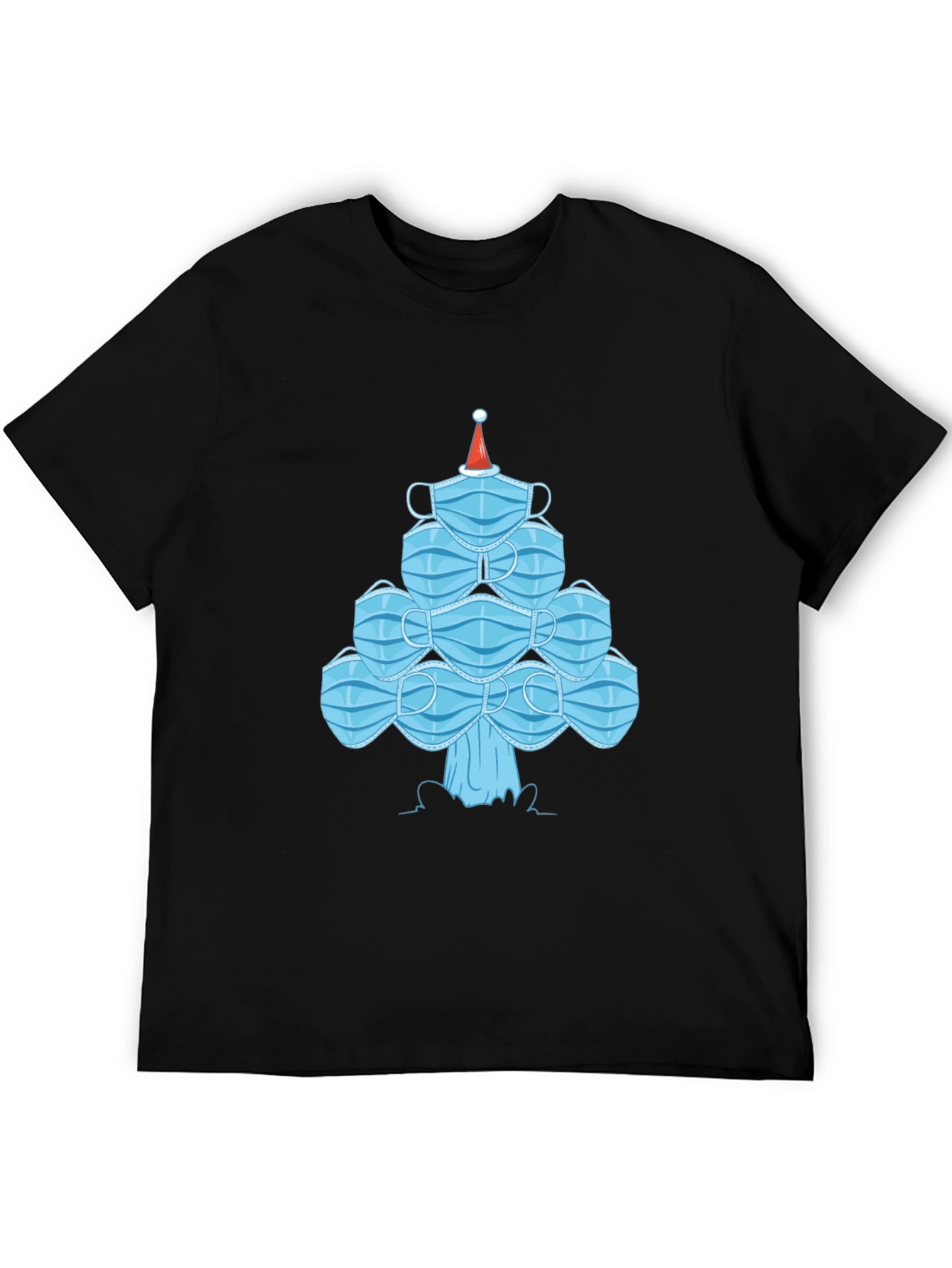 Christmas Mask Tree Tee - Holiday Gift