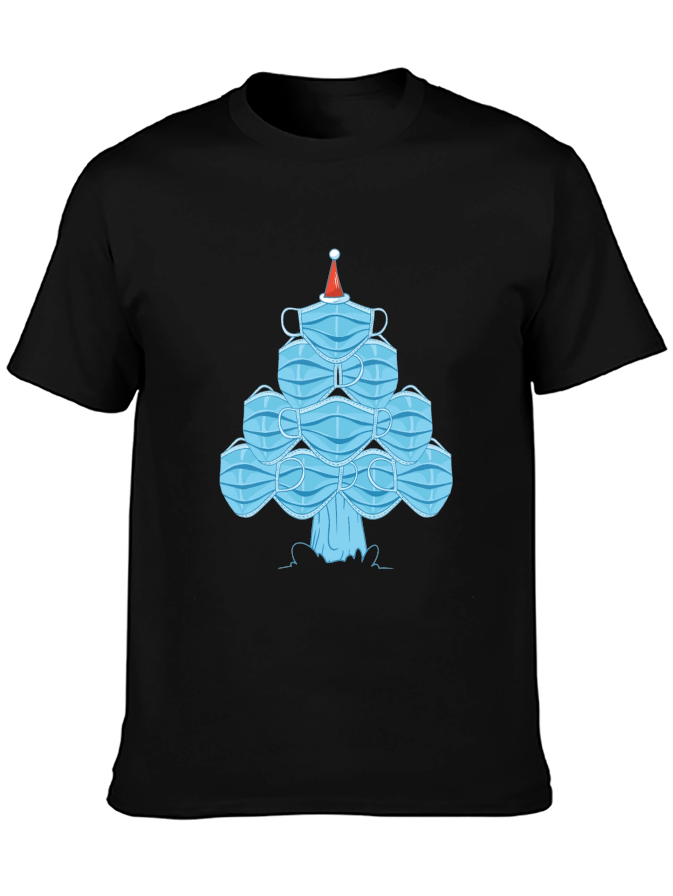 Christmas Mask Tree Tee - Holiday Gift