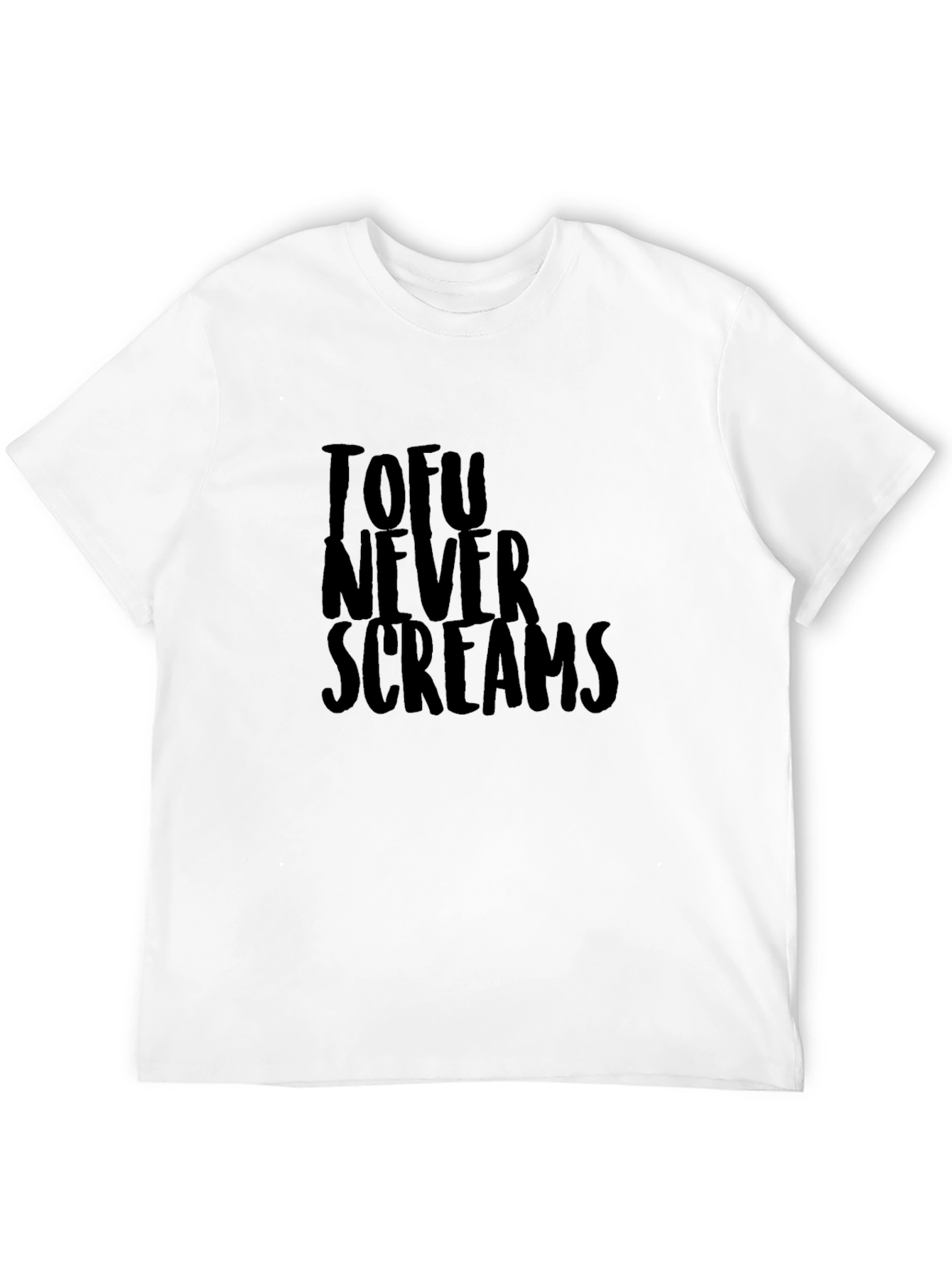 Tofu Never Screams Graphic Tee - Black