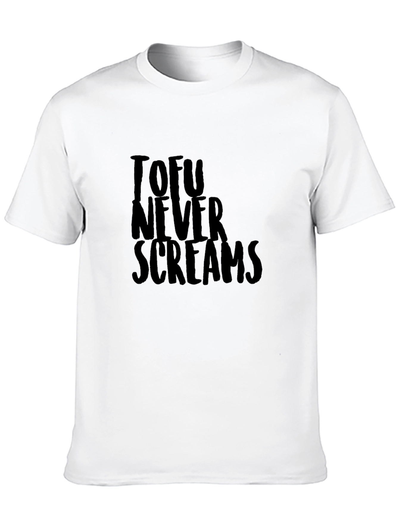Tofu Never Screams Graphic Tee - Black