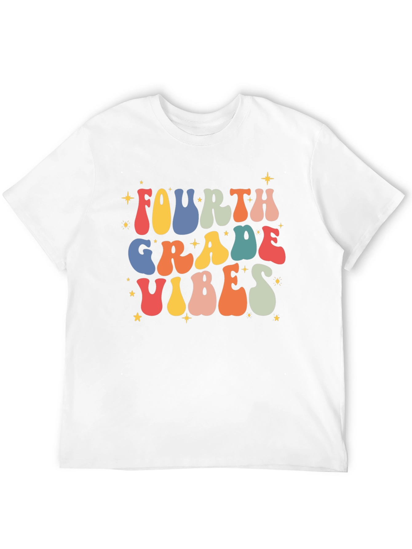 Fourth Grade Vibes Retro T-Shirt