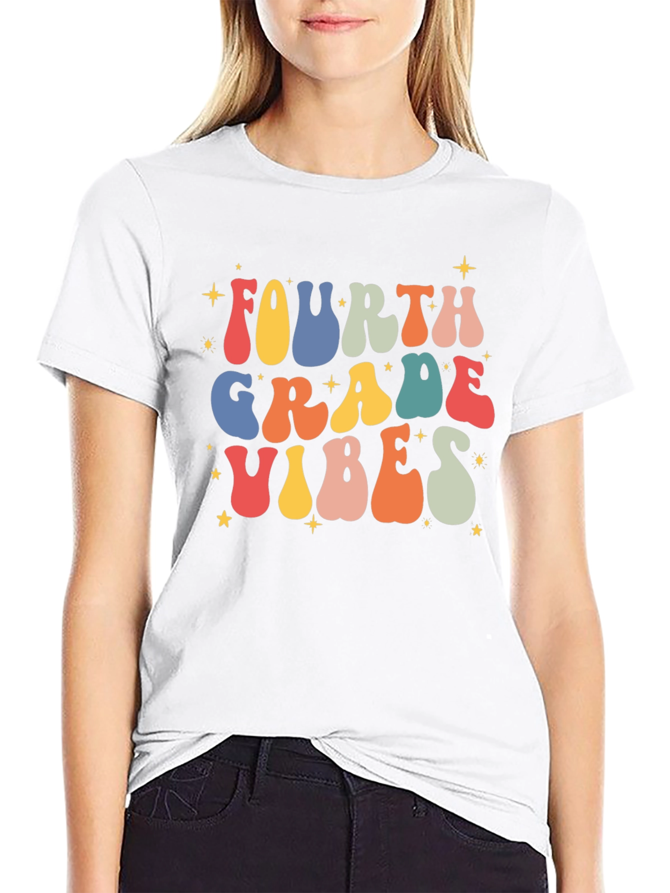 Fourth Grade Vibes Retro T-Shirt