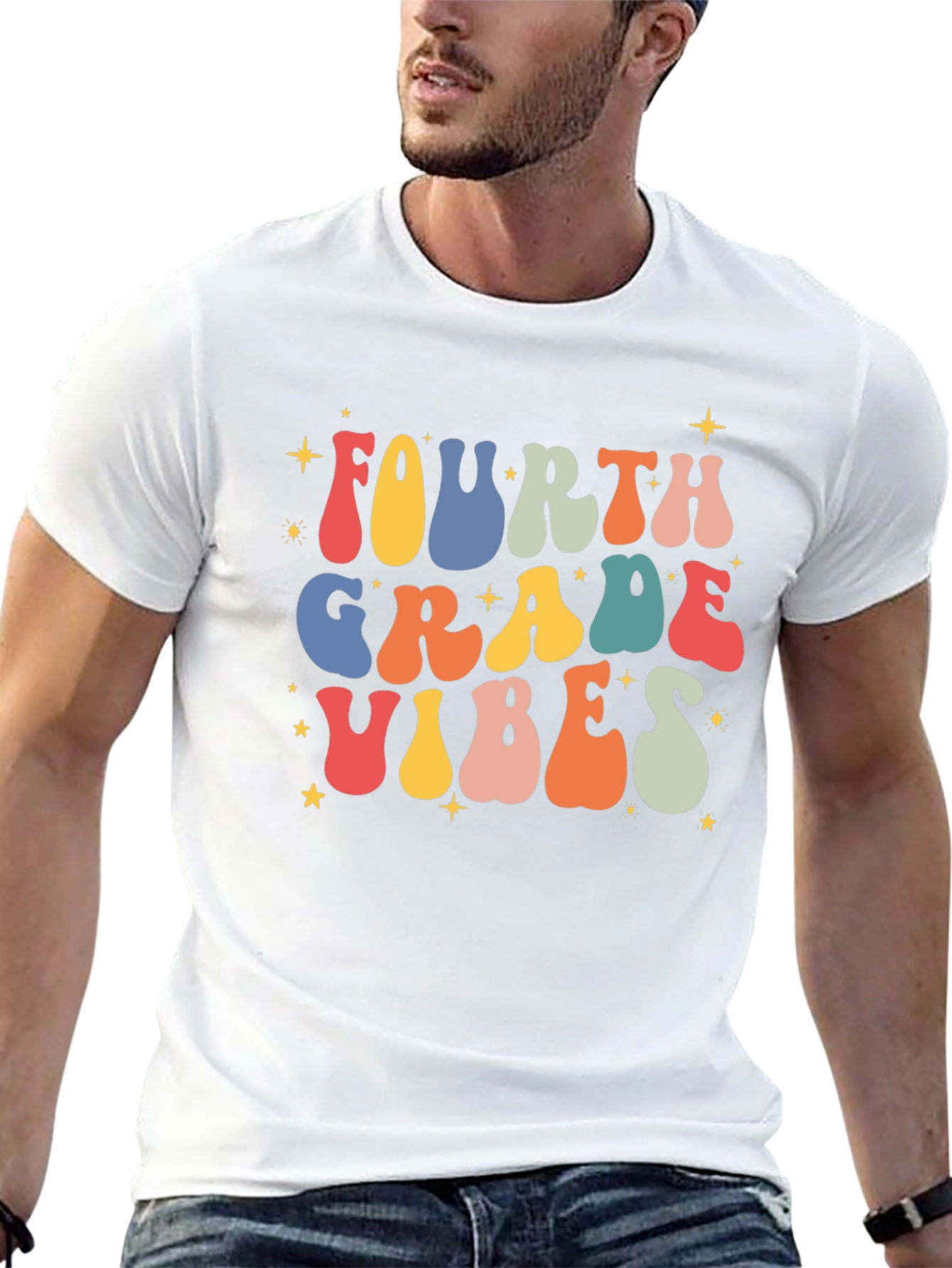 Fourth Grade Vibes Retro T-Shirt