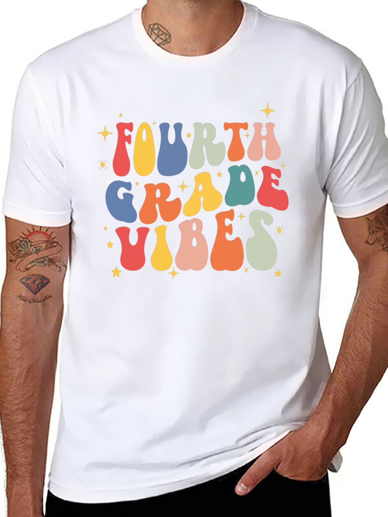 Fourth Grade Vibes Retro T-Shirt