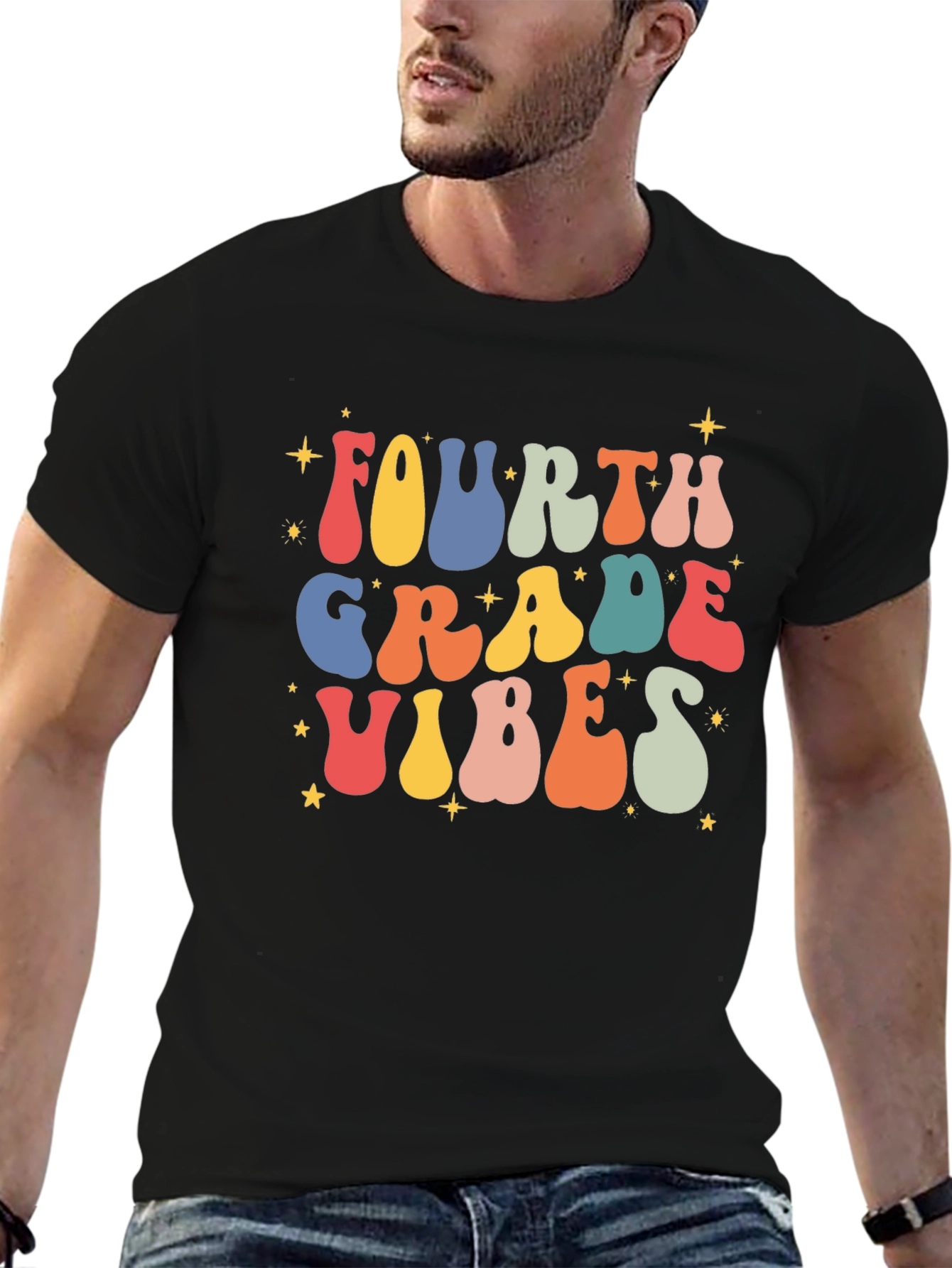 Fourth Grade Vibes Retro T-Shirt